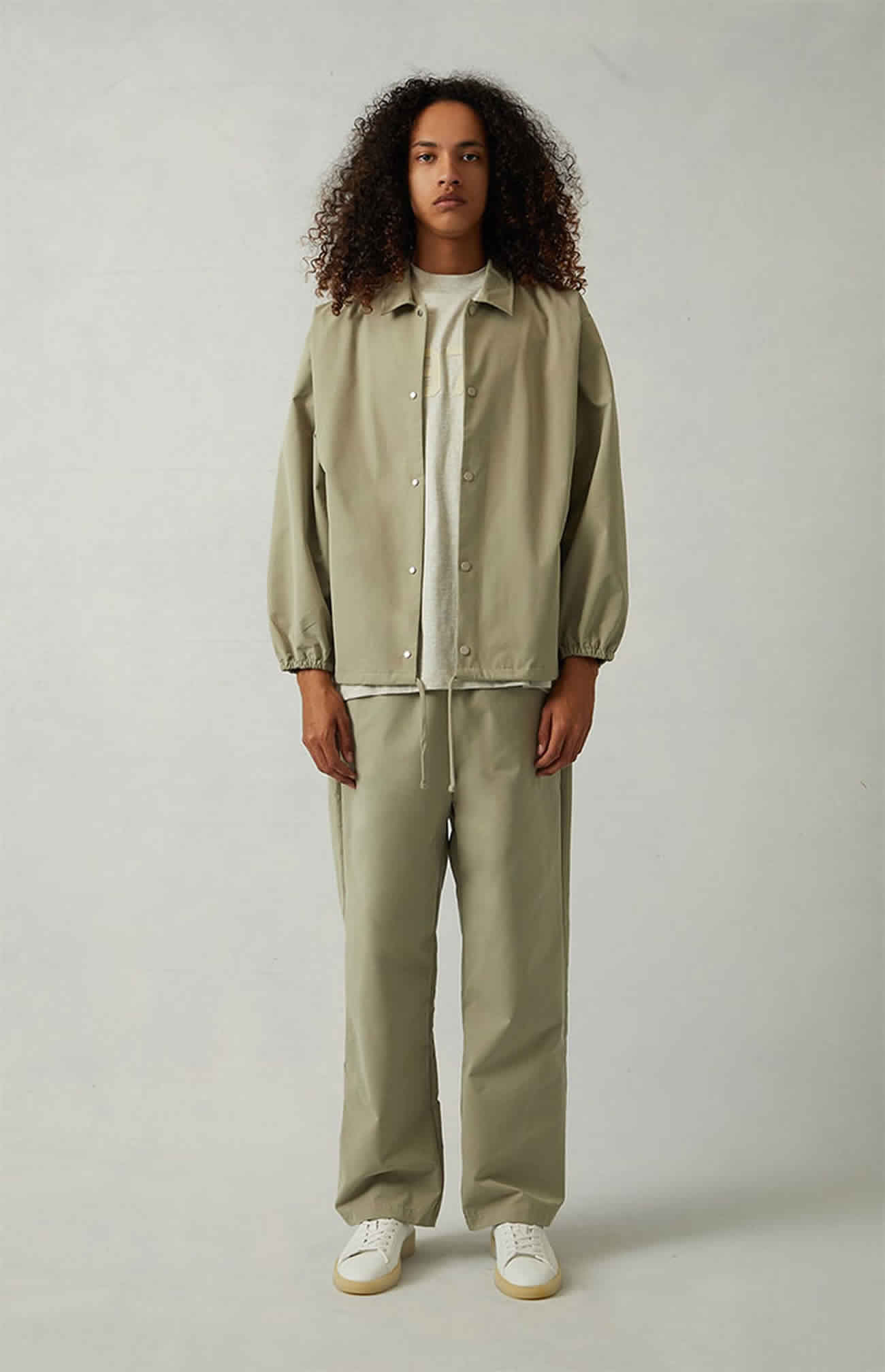 Fear Of God Essentials 1977 Coaches Jacket Iron Oak (24) - www.newkick.org Fear Of God Essentials 1977 Coaches Jacket Iron Oak (24) - www.newkick.org
