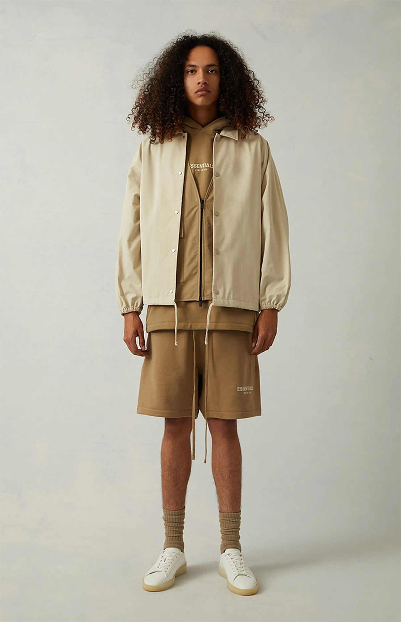 Fear Of God Essentials 1977 Coaches Jacket Iron Oak (28) - www.newkick.org Fear Of God Essentials 1977 Coaches Jacket Iron Oak (28) - www.newkick.org
