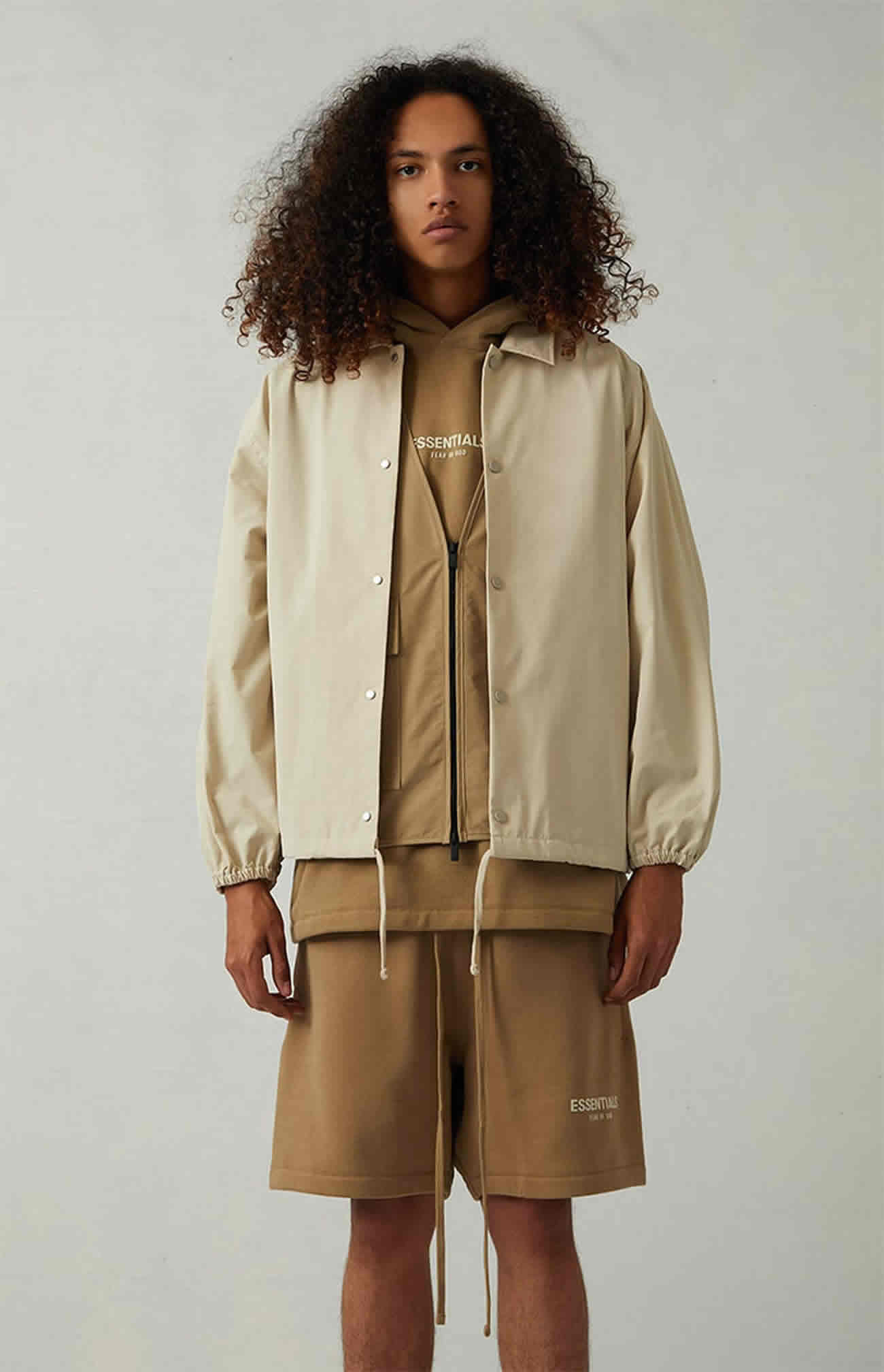 Fear Of God Essentials 1977 Coaches Jacket Iron Oak (29) - www.newkick.org Fear Of God Essentials 1977 Coaches Jacket Iron Oak (29) - www.newkick.org