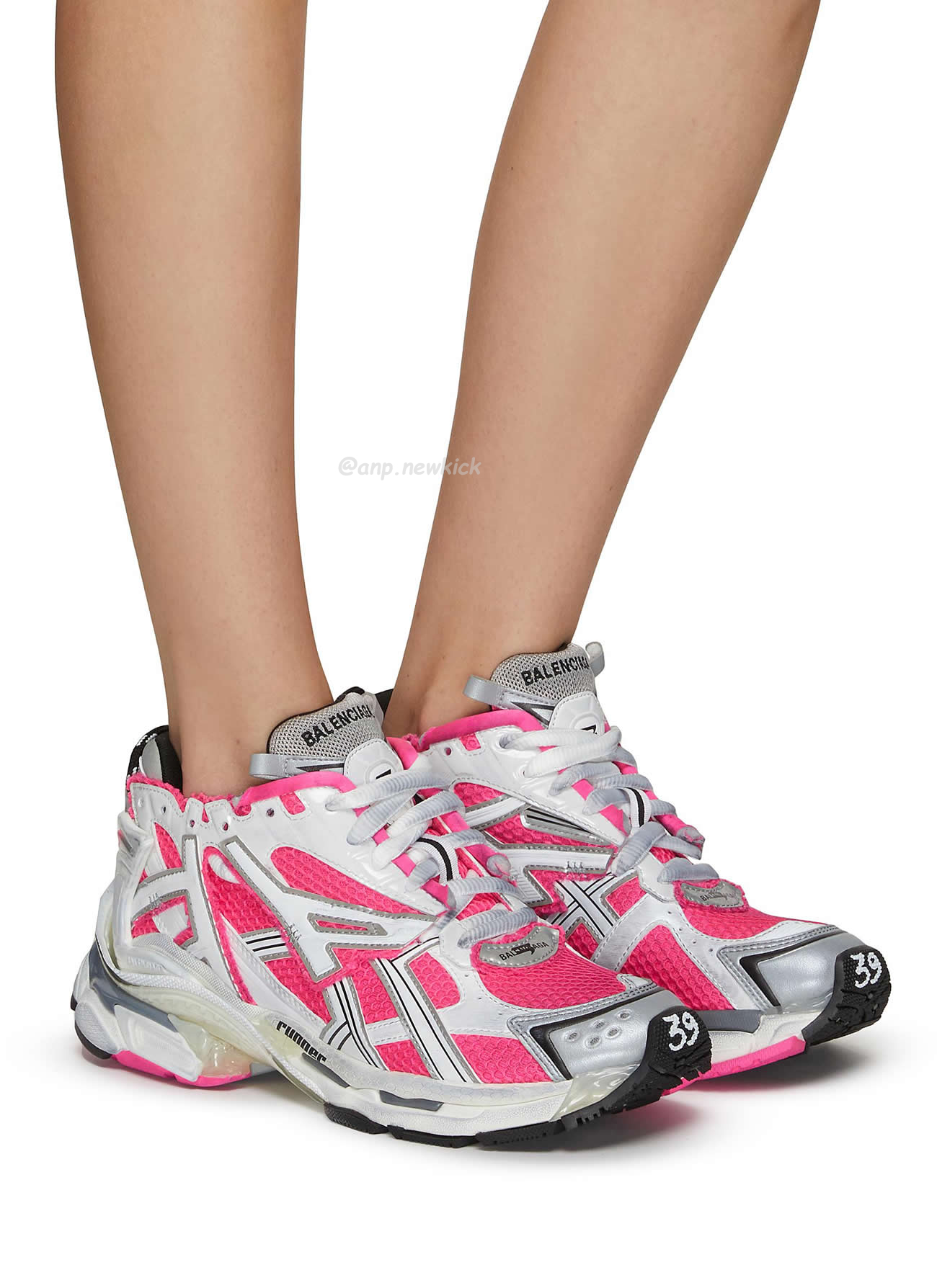 Balenciaga Runner Panelled Pink Sneakers (2) - www.newkick.org Balenciaga Runner Panelled Pink Sneakers (2) - www.newkick.org