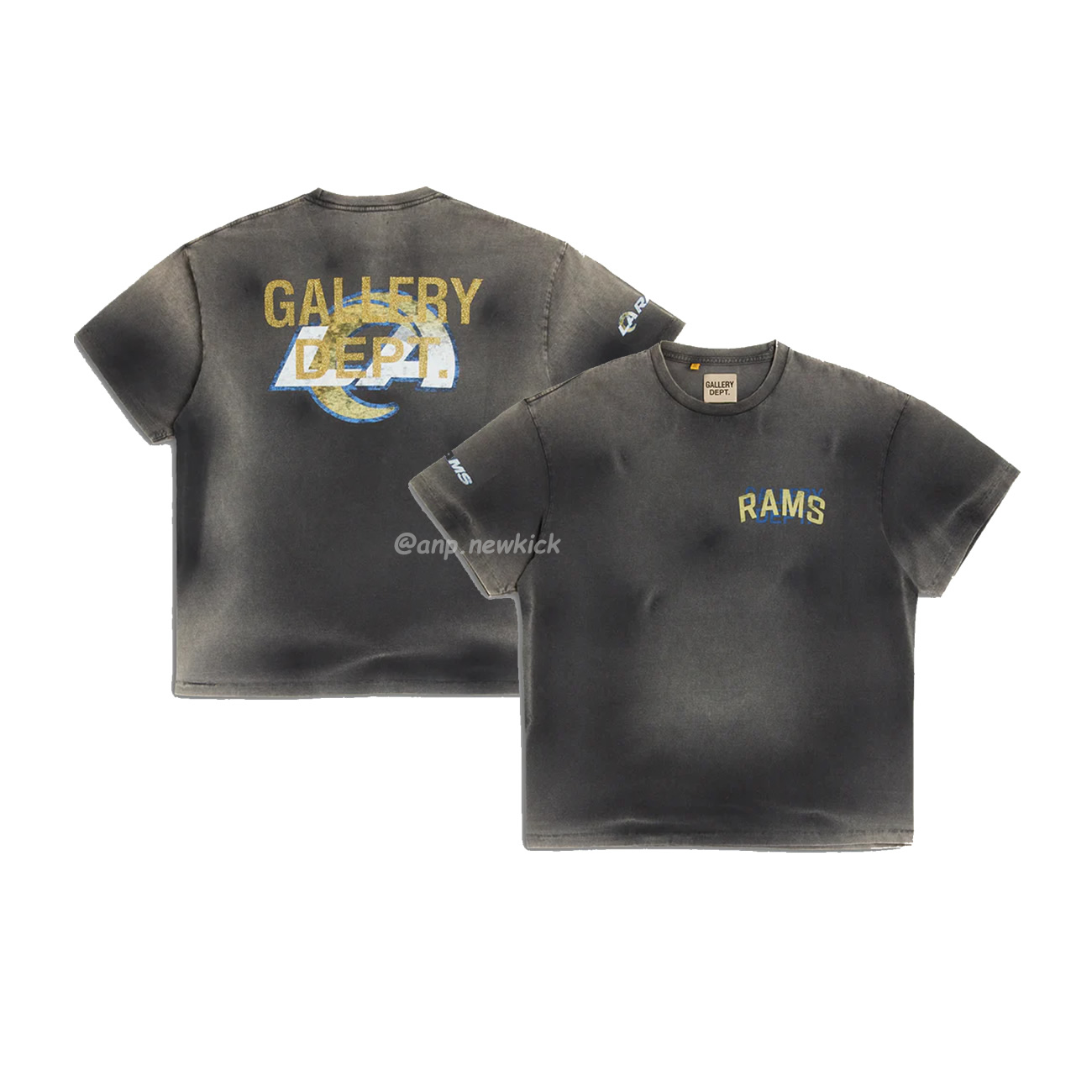 Gallery Dept X La Rams Tee Co Branded Letter Sun Faded Black Brown (1) - www.newkick.org Gallery Dept X La Rams Tee Co Branded Letter Sun Faded Black Brown (1) - www.newkick.org
