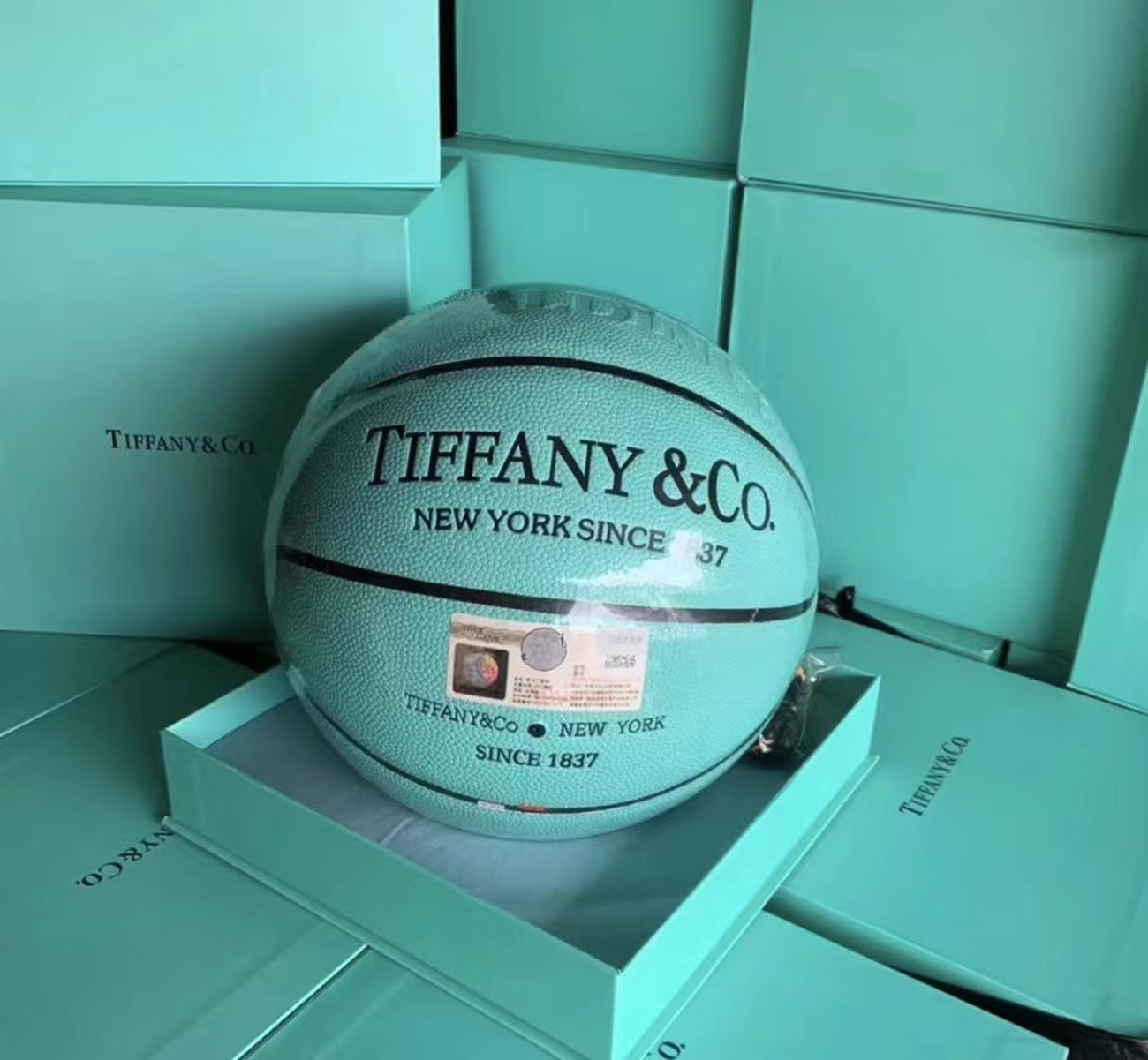 Tiffany X Cat Street X Spalding Basketball Tiffany Blue (2) - www.newkick.org