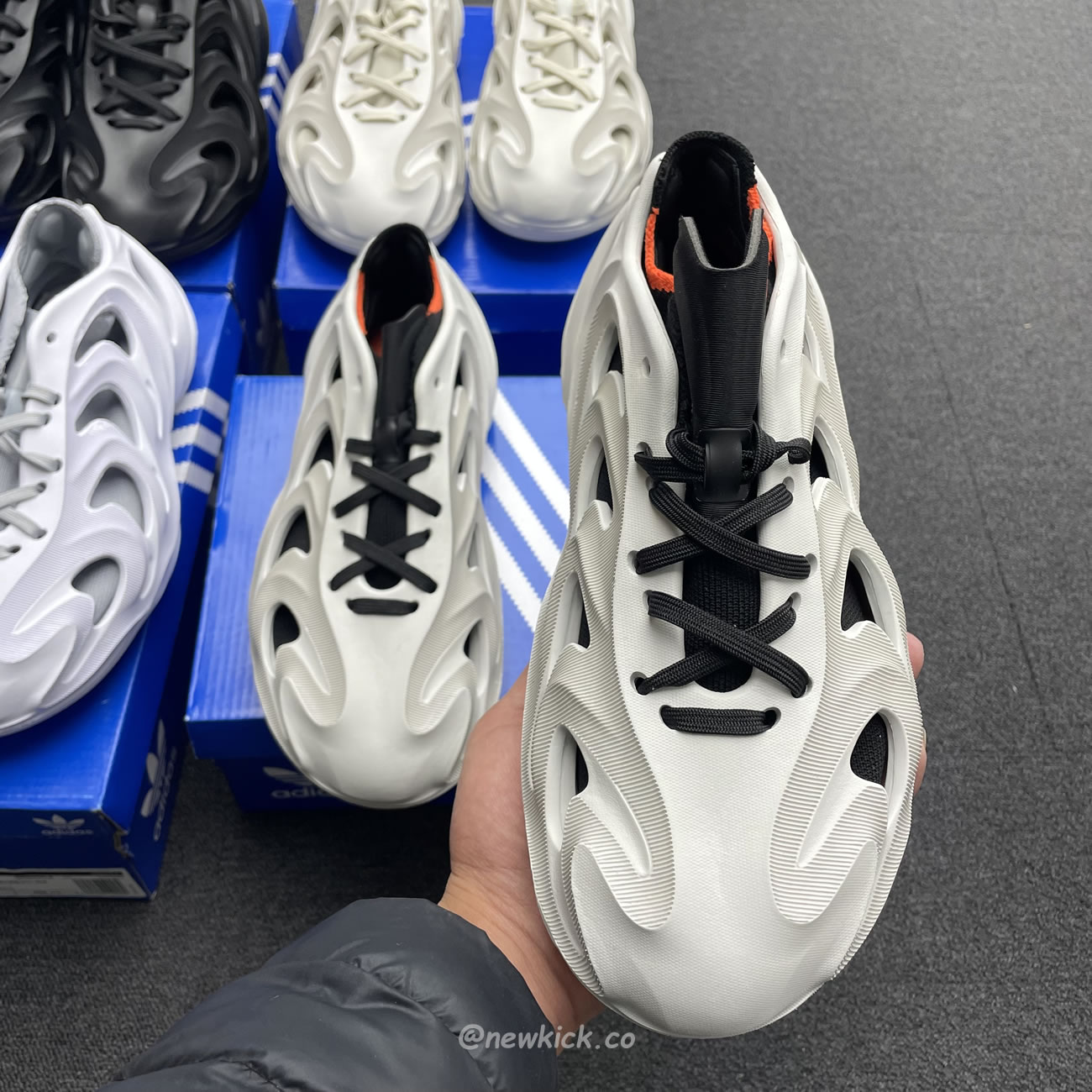 Adidas Adifom Q Wonder White Core Black Orange Grey (7) - www.newkick.org