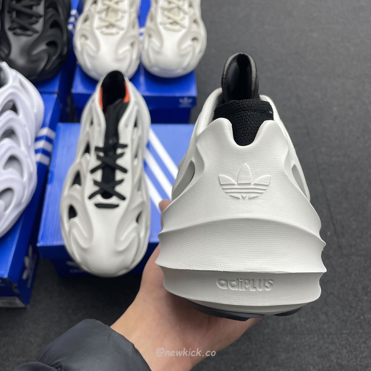 Adidas Adifom Q Wonder White Core Black Orange Grey (9) - www.newkick.org