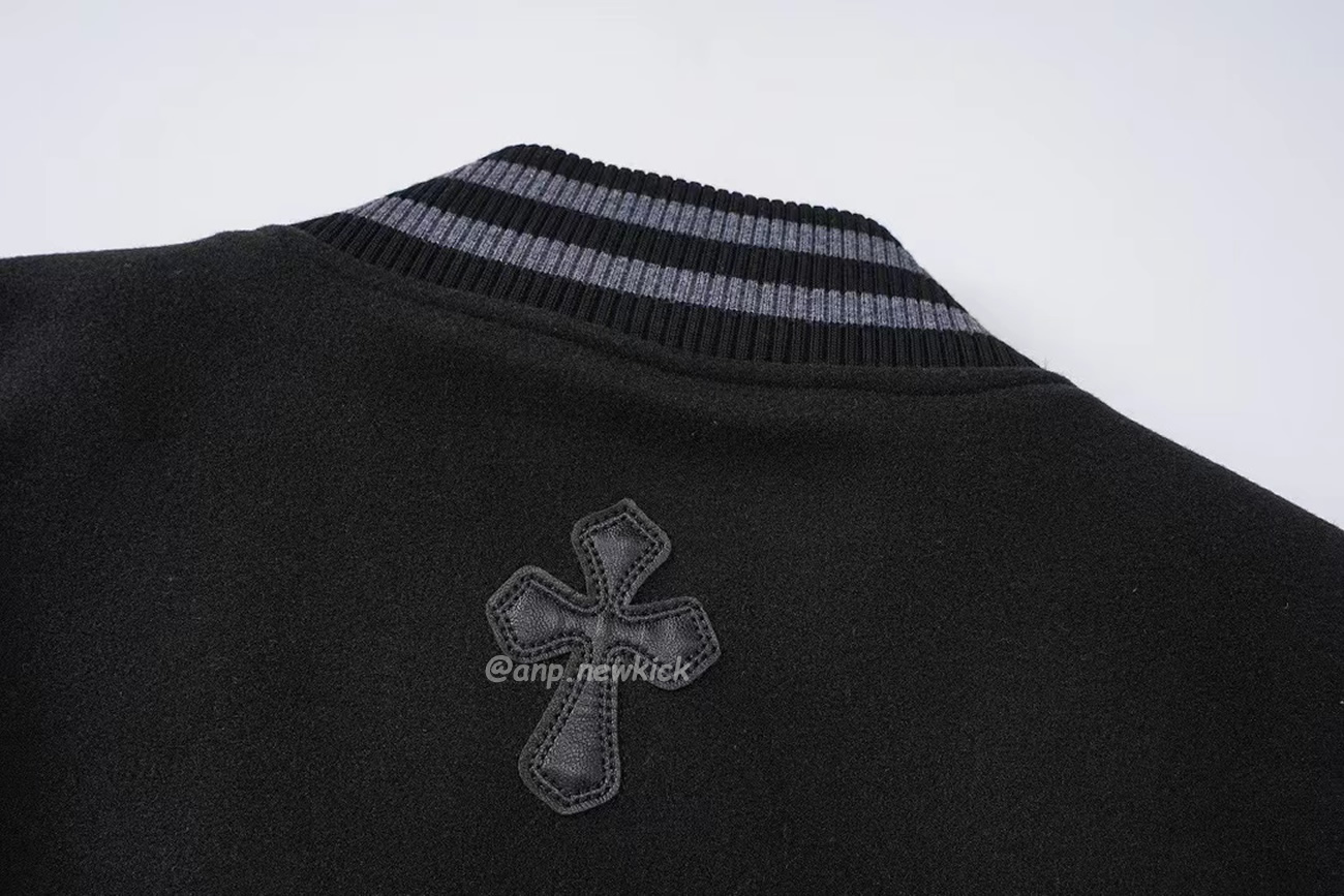 Chrome Hearts Patchwork Baseball Cross Jacket Black White (3) - www.newkick.org Chrome Hearts Patchwork Baseball Cross Jacket Black White (3) - www.newkick.org