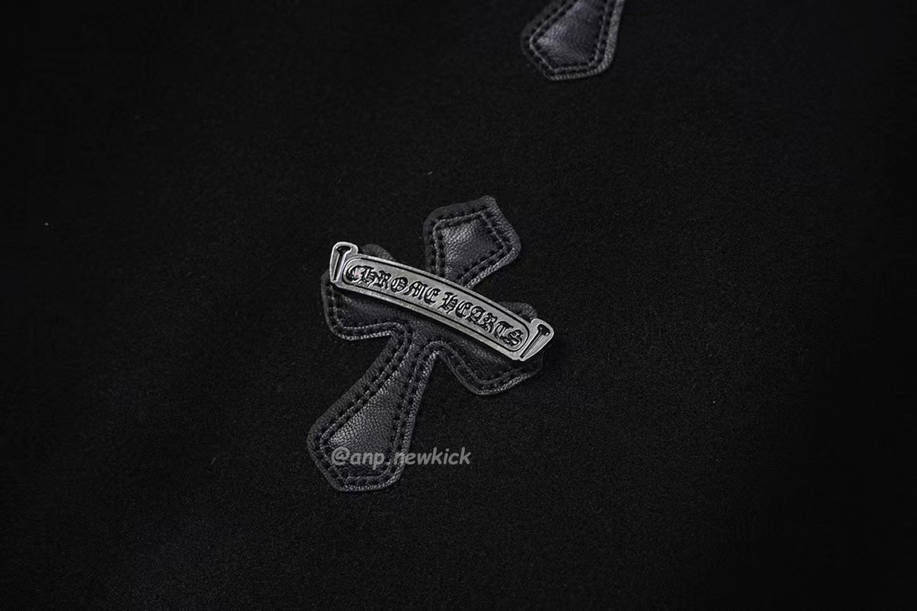 Chrome Hearts Patchwork Baseball Cross Jacket Black White (9) - www.newkick.org Chrome Hearts Patchwork Baseball Cross Jacket Black White (9) - www.newkick.org