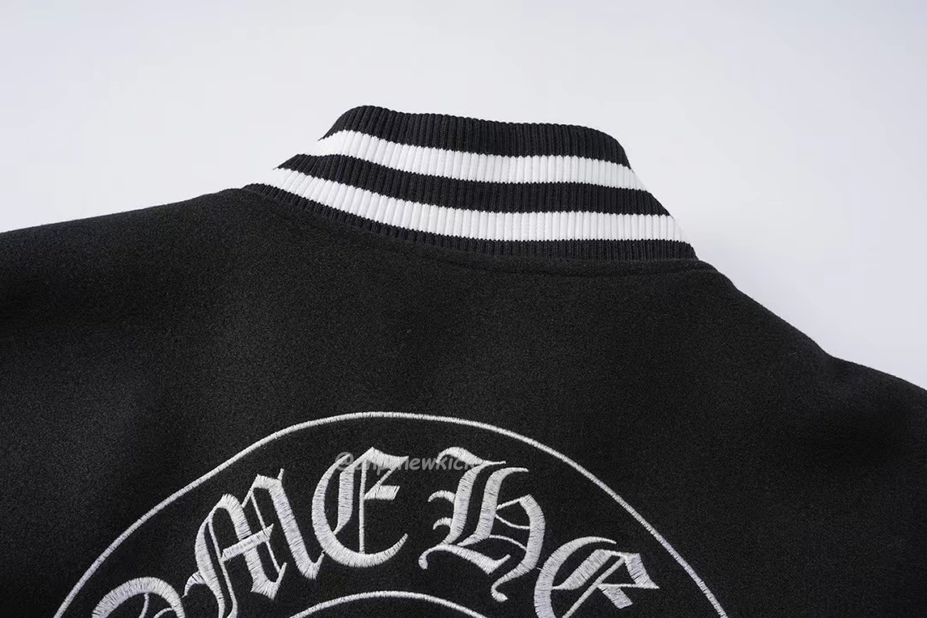 Chrome Hearts Patchwork Baseball Jacket Black White (2) - www.newkick.org Chrome Hearts Patchwork Baseball Jacket Black White (2) - www.newkick.org