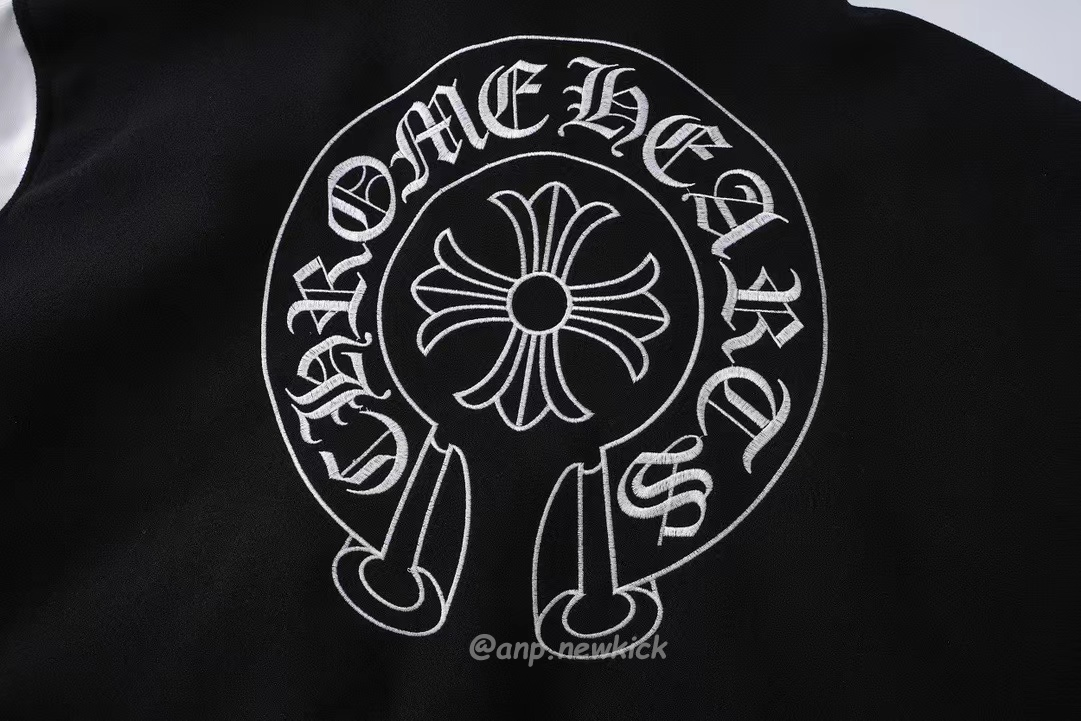 Chrome Hearts Patchwork Baseball Jacket Black White (6) - www.newkick.org Chrome Hearts Patchwork Baseball Jacket Black White (6) - www.newkick.org