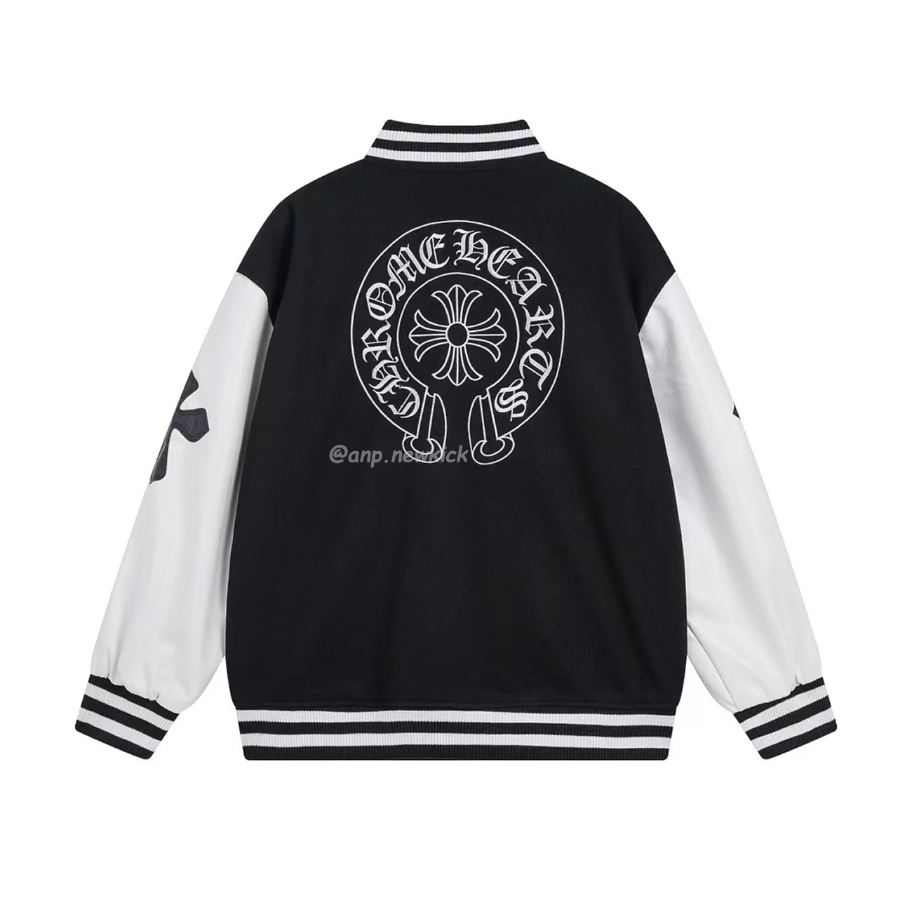 Chrome Hearts Patchwork Baseball Jacket Black White (7) - www.newkick.org Chrome Hearts Patchwork Baseball Jacket Black White (7) - www.newkick.org