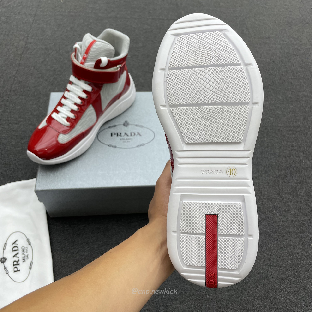 Prada Americas Cup High Top Sneakers (3) - www.newkick.vip Prada Americas Cup High Top Sneakers (3) - www.newkick.vip