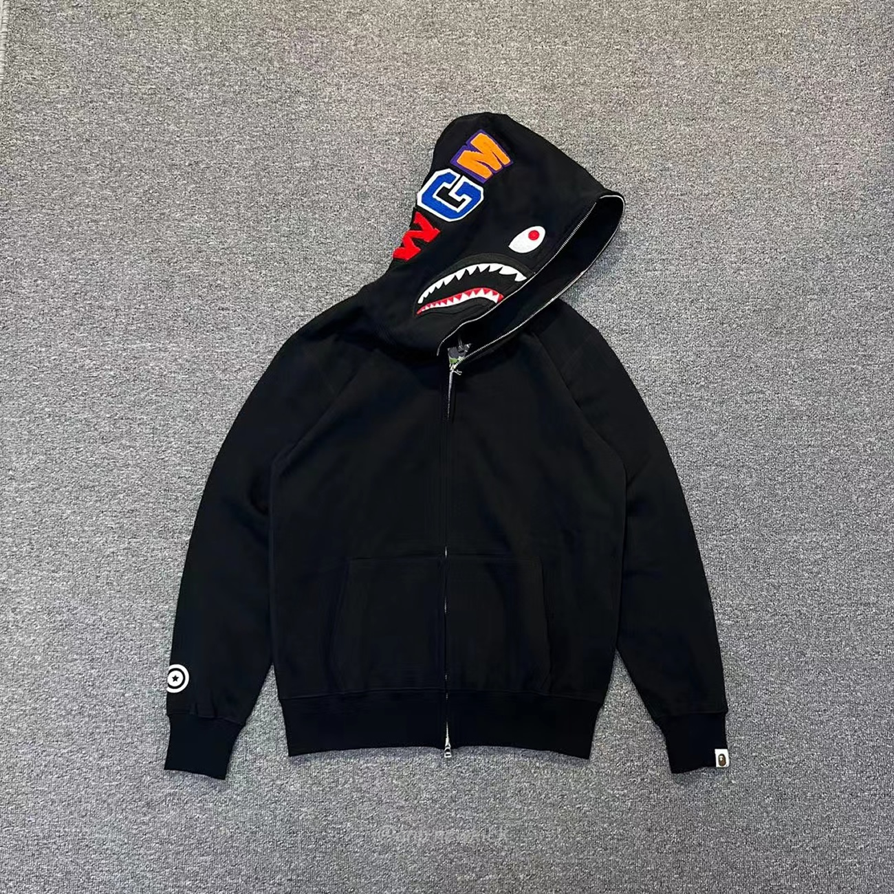 Bape Shark Full Zip Hoodie Black Ss22 (10) - www.newkick.org Bape Shark Full Zip Hoodie Black Ss22 (10) - www.newkick.org