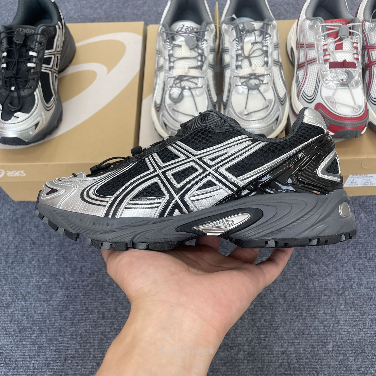 Asics Gel Kahana Tr V4 Carbon Black Silver White Cream Cranberry (13) - www.newkick.org