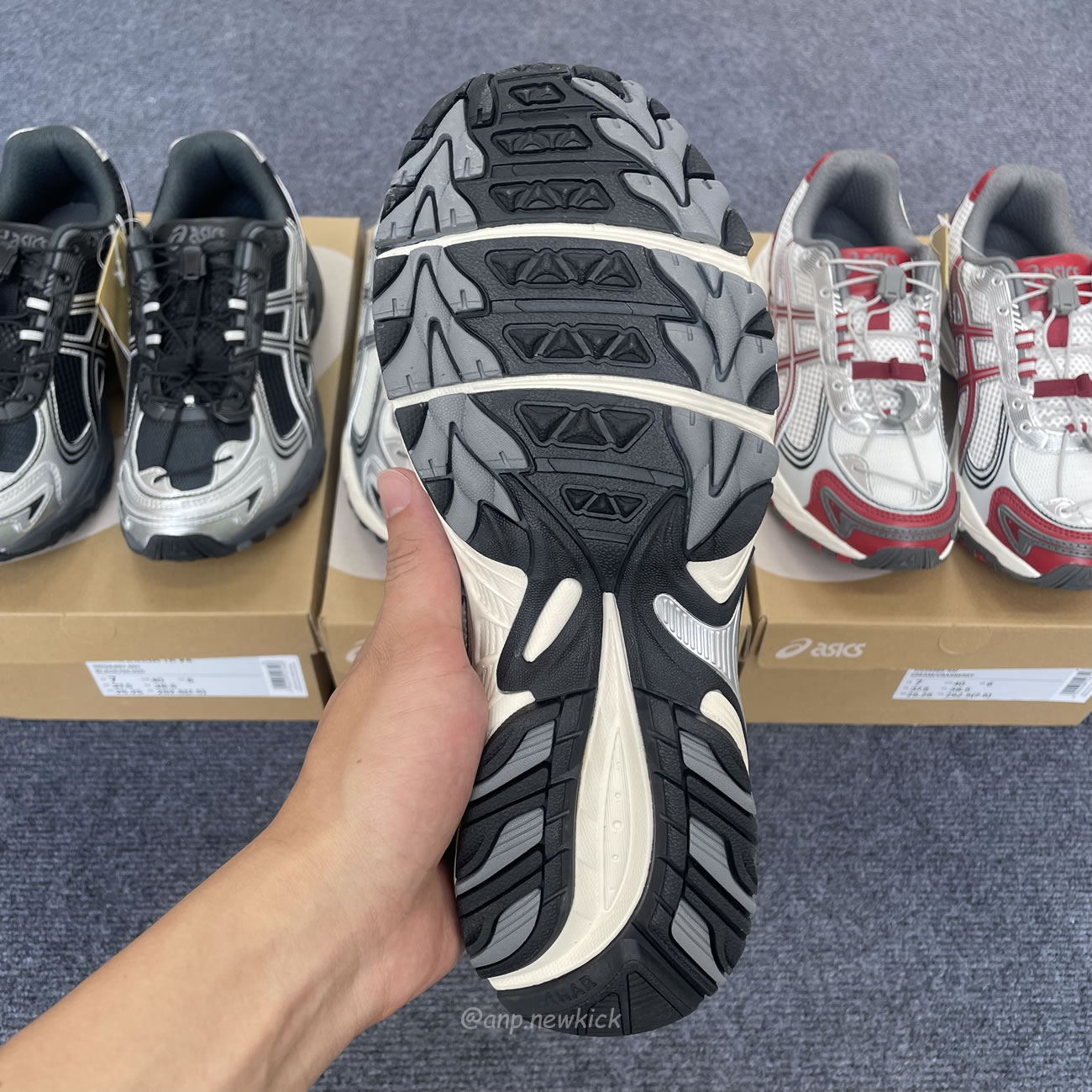 Asics Gel Kahana Tr V4 Carbon Black Silver White Cream Cranberry (5) - www.newkick.org