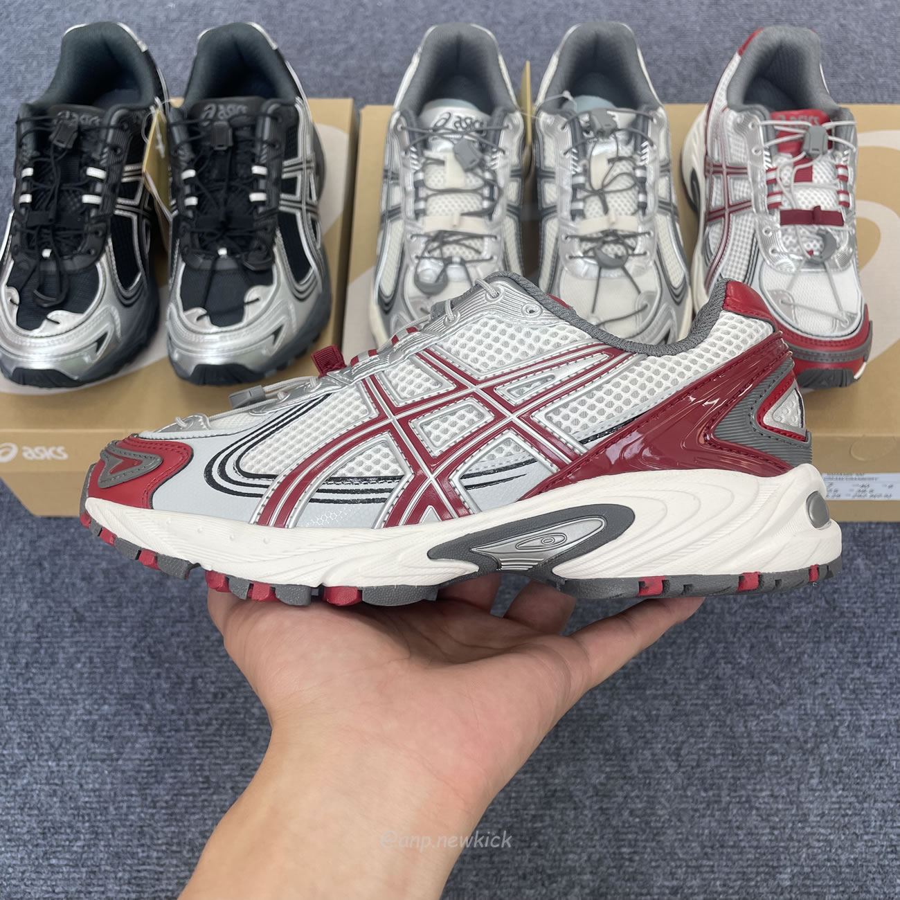 Asics Gel Kahana Tr V4 Carbon Black Silver White Cream Cranberry (8) - www.newkick.org