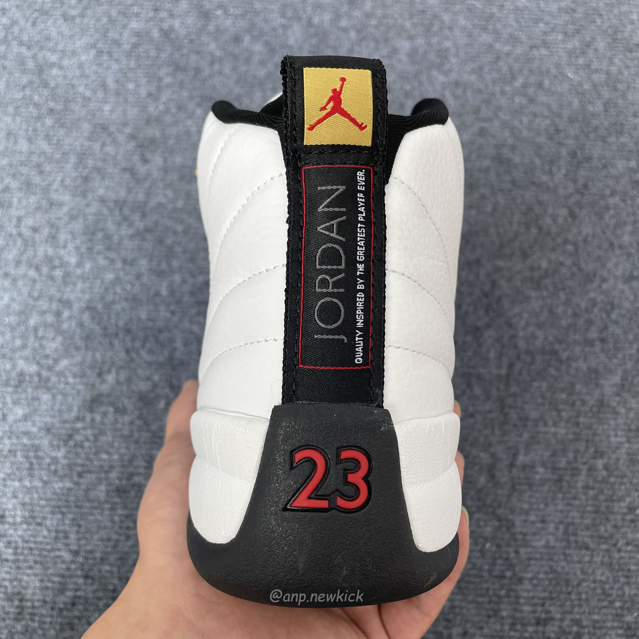 Air Jordan 12 Retro Taxi White Gold 130690 125 (5) - www.newkick.org
