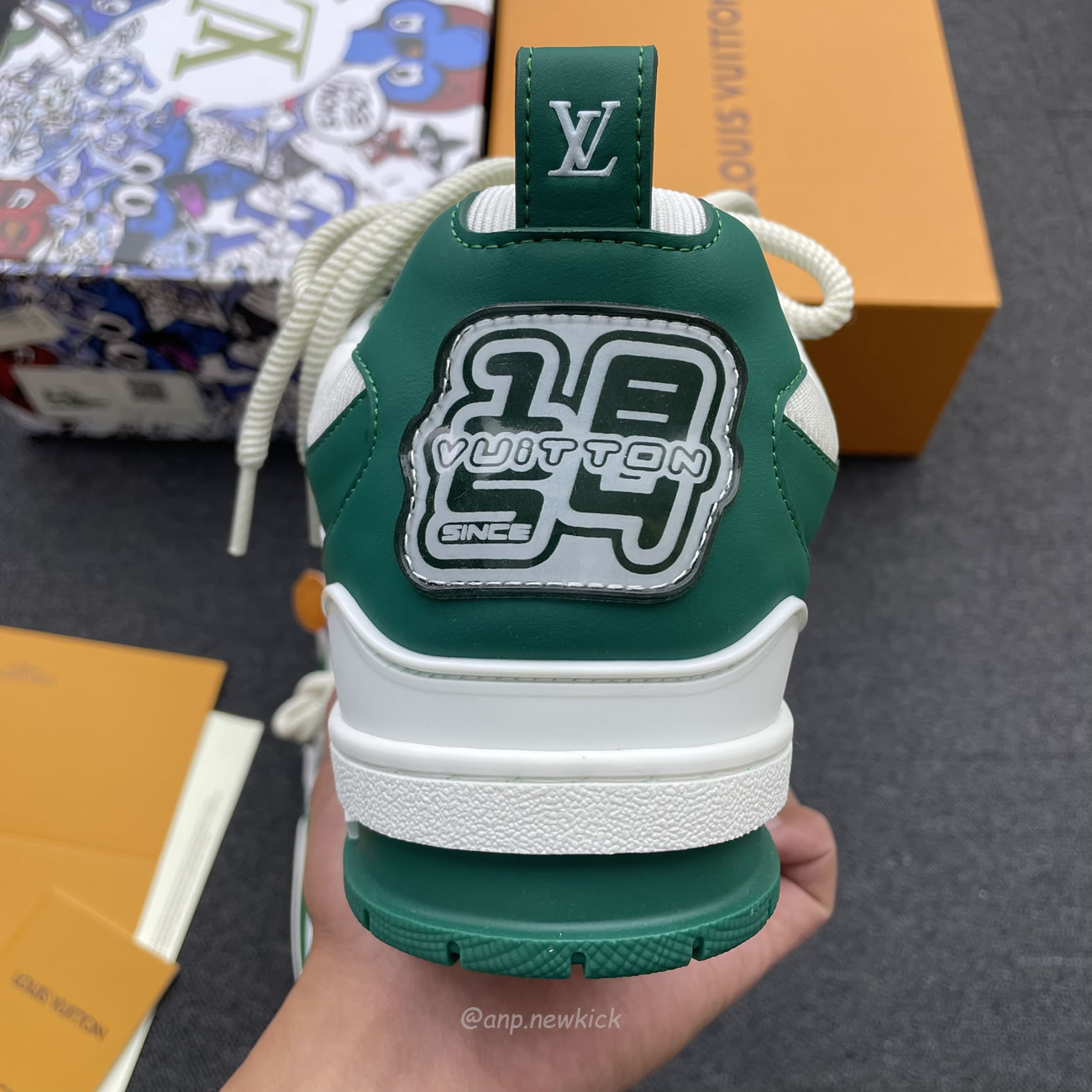 Louis Vuitton Lv Skate Sneaker Green White 1ac520 (4) - www.newkick.org Louis Vuitton Lv Skate Sneaker Green White 1ac520 (4) - www.newkick.org