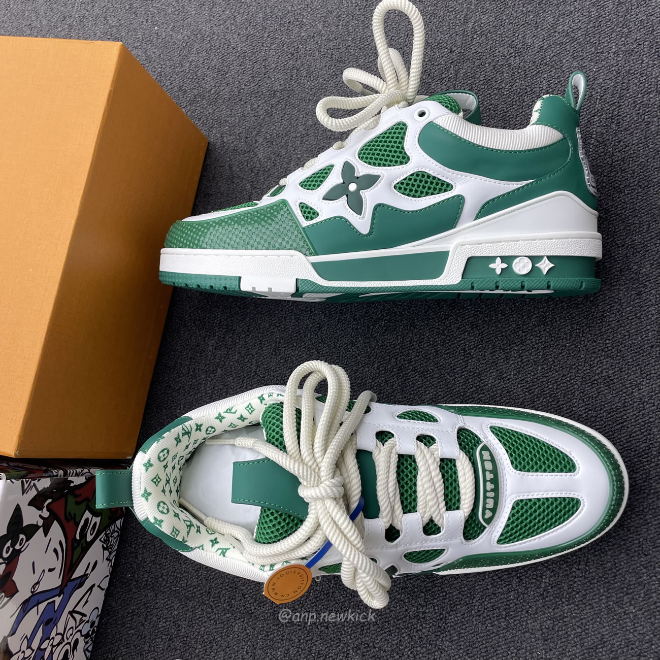 Louis Vuitton Lv Skate Sneaker Green White 1ac520 (5) - www.newkick.org Louis Vuitton Lv Skate Sneaker Green White 1ac520 (5) - www.newkick.org