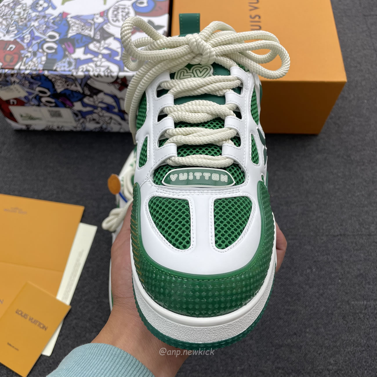 Louis Vuitton Lv Skate Sneaker Green White 1ac520 (7) - www.newkick.org Louis Vuitton Lv Skate Sneaker Green White 1ac520 (7) - www.newkick.org