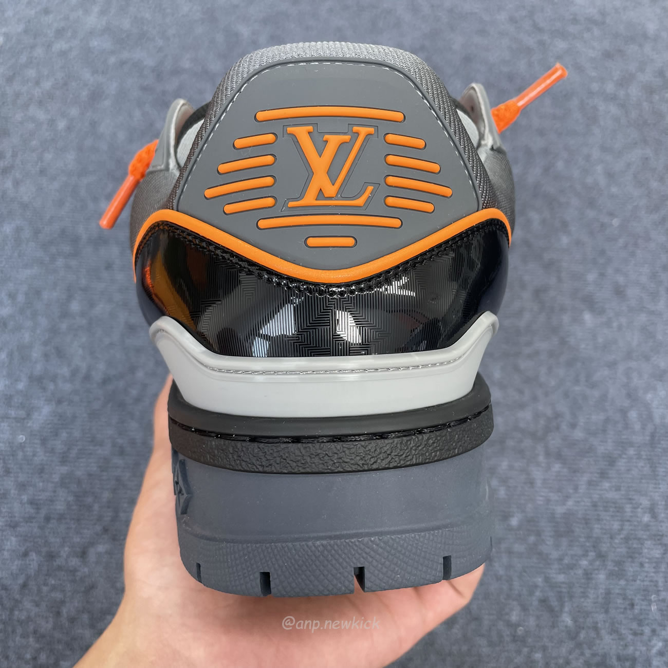 Louis Vuitton Lv Trainer Maxi Black Orange Monogram 1acf6i (4) - www.newkick.org