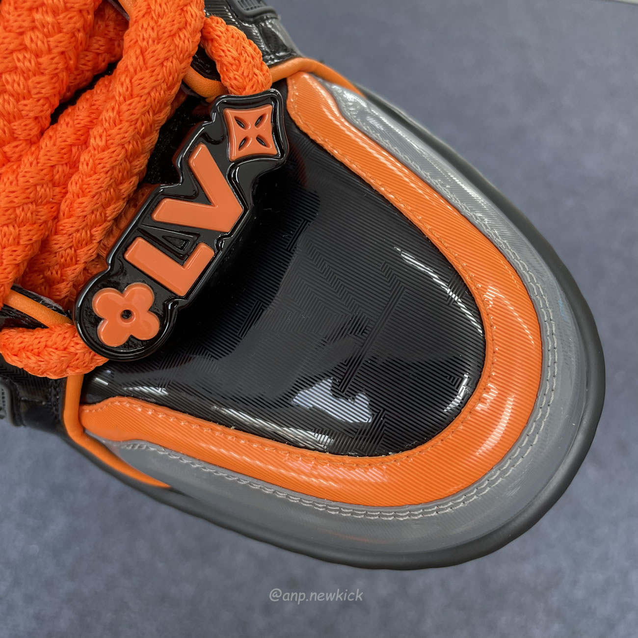 Louis Vuitton Lv Trainer Maxi Black Orange Monogram 1acf6i (5) - www.newkick.org