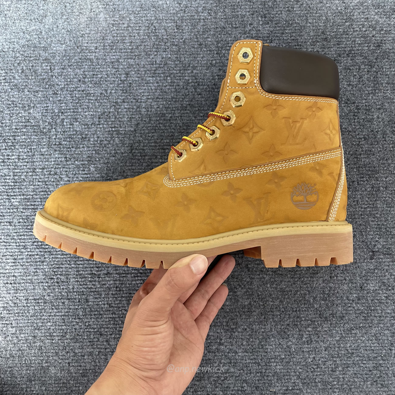 Louis Vuitton Timberland 6 Ankle Boot Wheat Monogram 1ad72x (12) - www.newkick.org