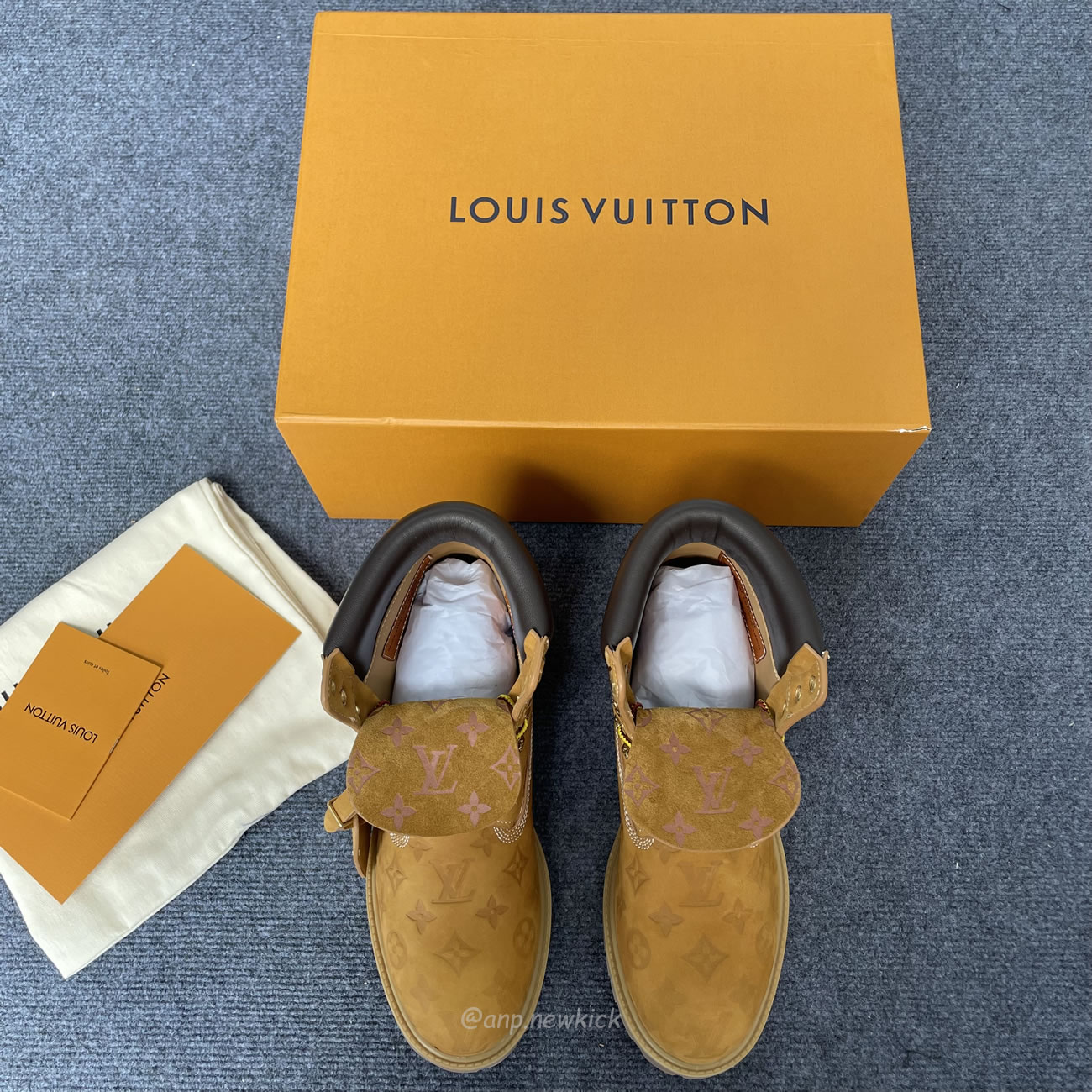 Louis Vuitton Timberland 6 Ankle Boot Wheat Monogram 1ad72x (17) - www.newkick.org