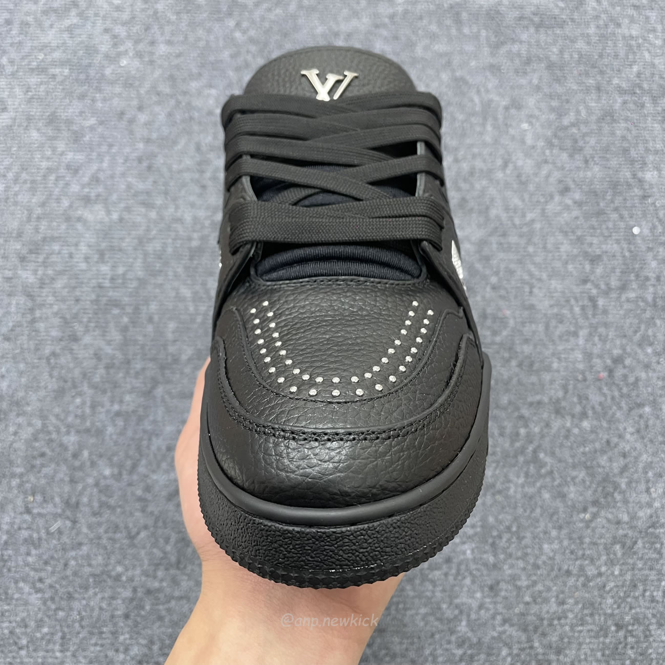 Louis Vuitton Lv Trainer Black White Calf Leather 1addby (10) - www.newkick.org