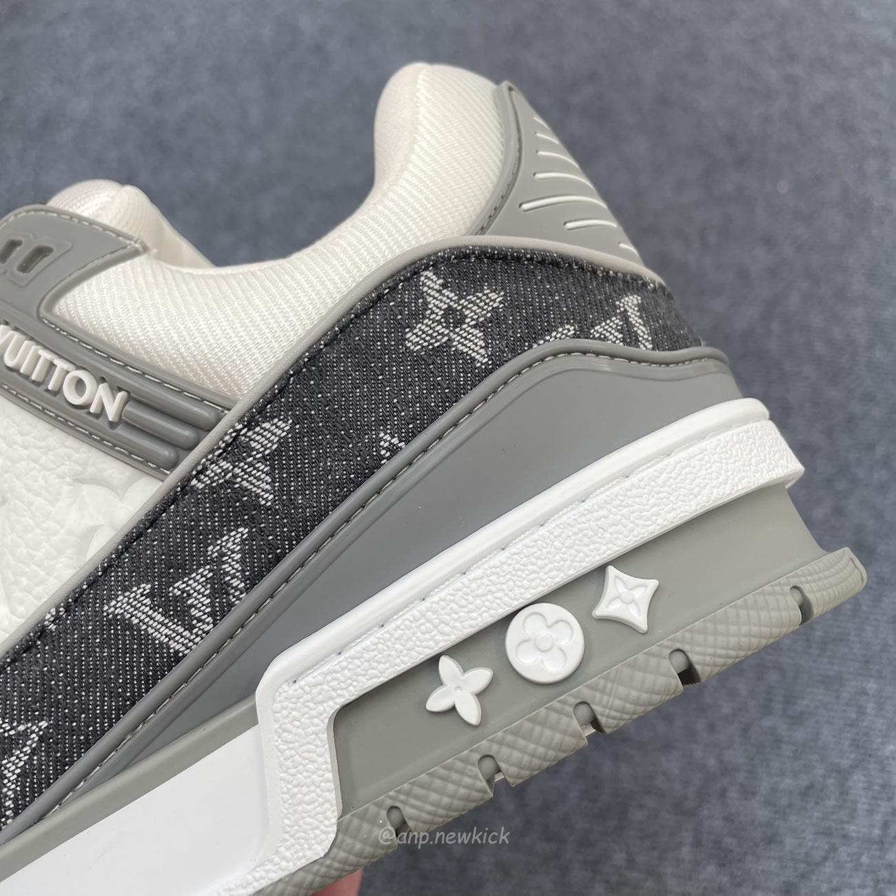 Louis Vuitton Trainer Monogram Denim Grey White 1adf58 (4) - www.newkick.org