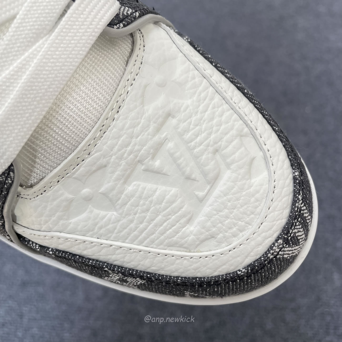 Louis Vuitton Trainer Monogram Denim Grey White 1adf58 (6) - www.newkick.org