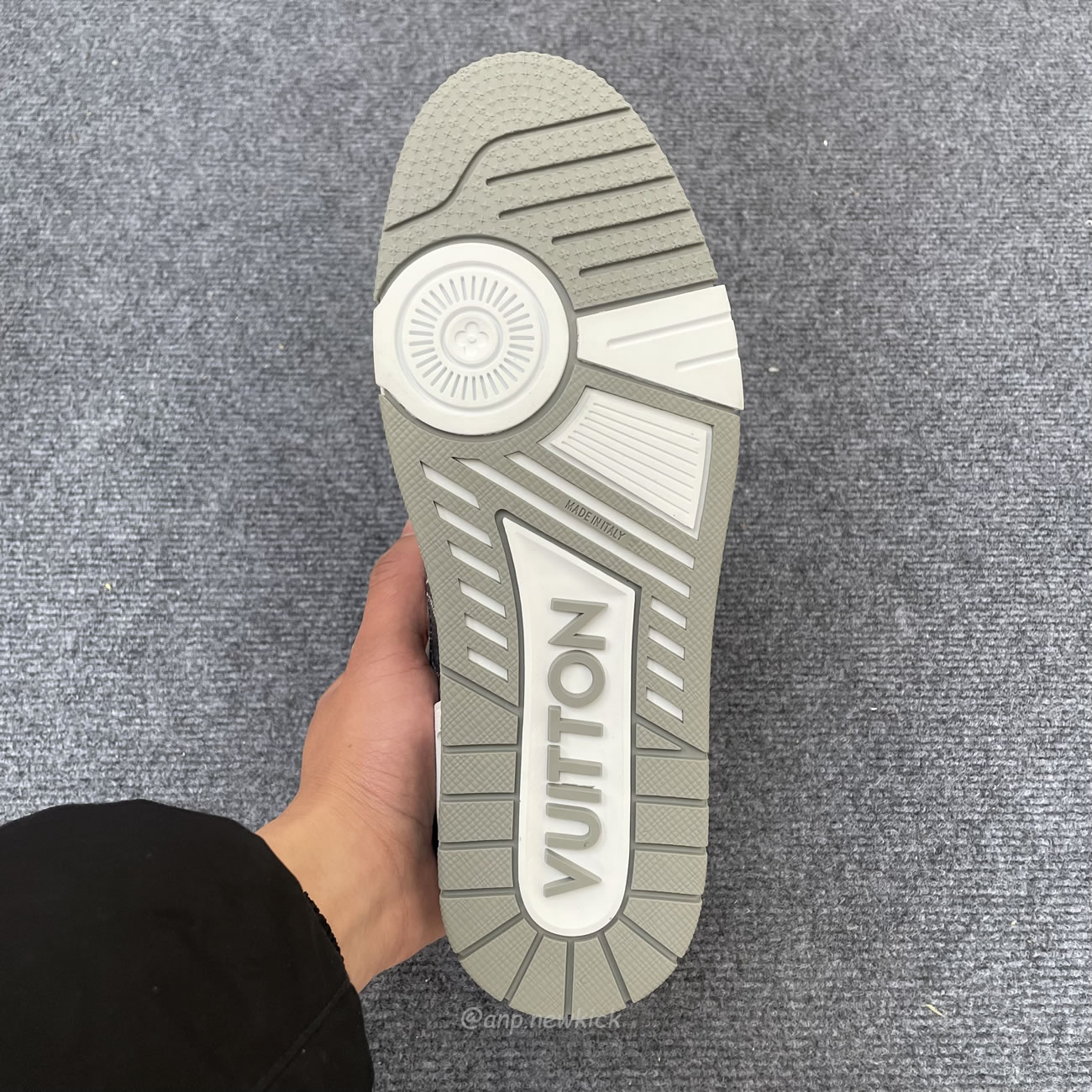 Louis Vuitton Trainer Monogram Denim Grey White 1adf58 (8) - www.newkick.org