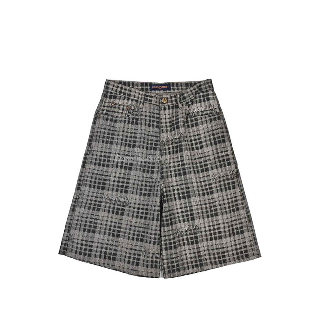 Louis Vuitton 1v 24ss Grey Checkerboard Printed Denim Shorts (1) - www.newkick.org Louis Vuitton 1v 24ss Grey Checkerboard Printed Denim Shorts (1) - www.newkick.org