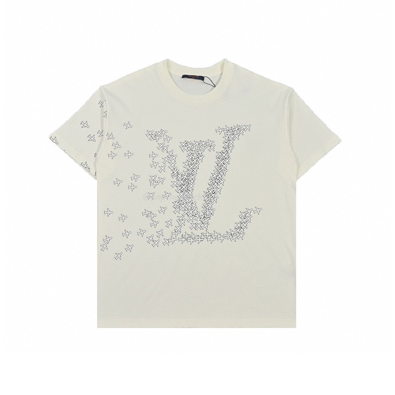 Louis Vuitton 20ss Small Aircraft Logo Printing Short Sleeved T Shirt (5) - www.newkick.org