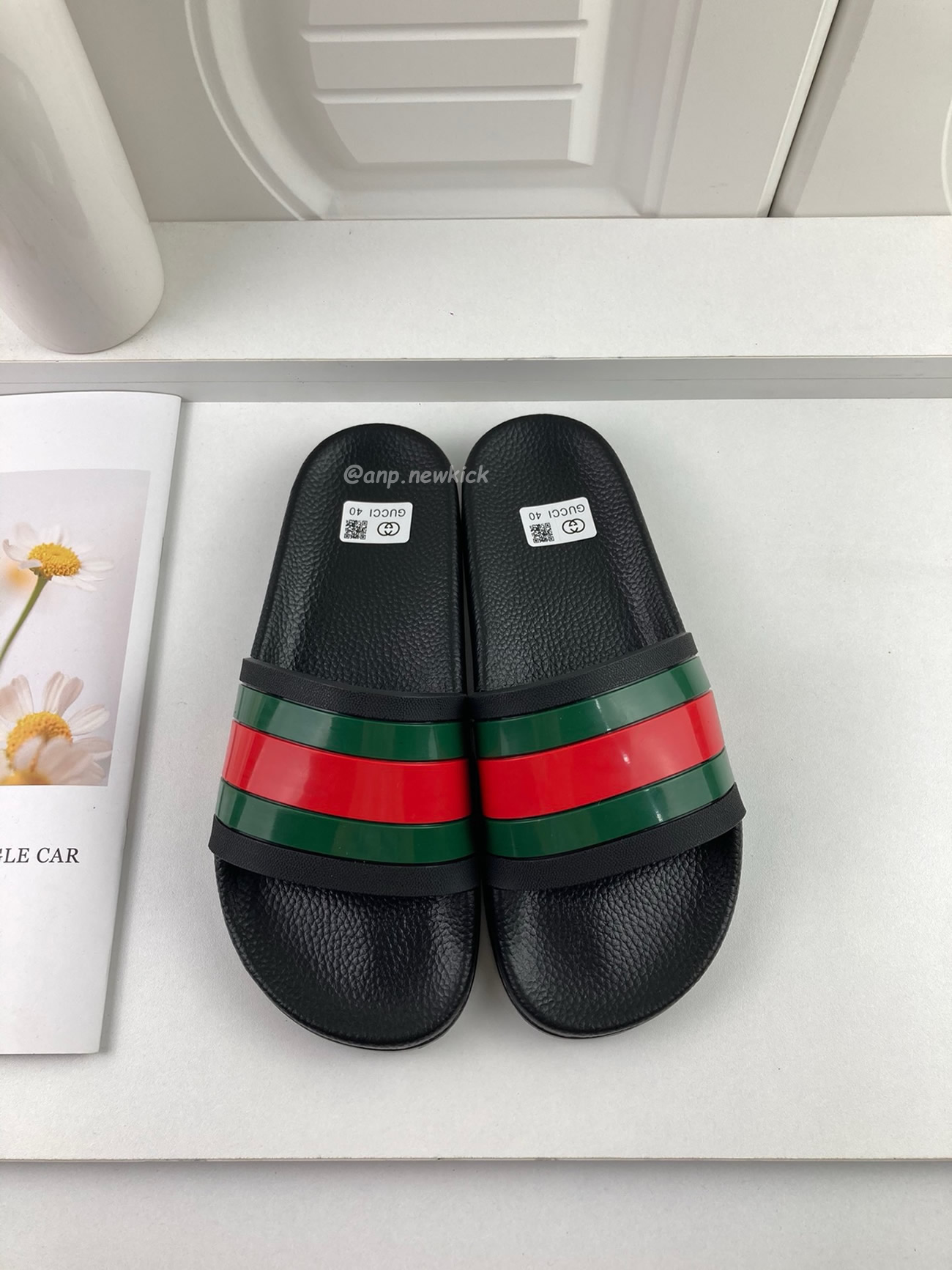 Gucci Rubber Slides Red Green 308234 Gib10 1098 (8) - www.newkick.org