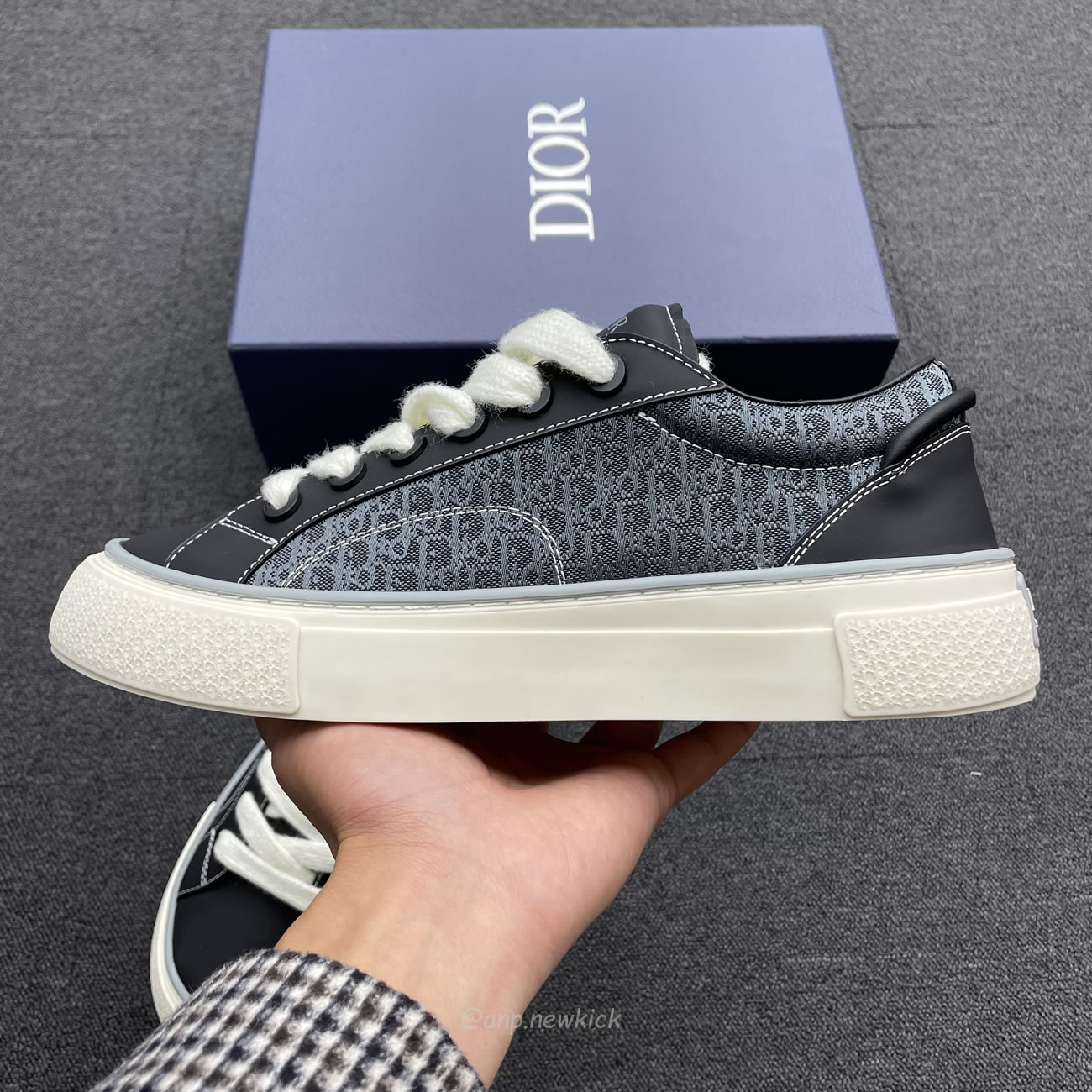 Dior B33 Sneaker Black Smooth Calfskin Oblique Jacquard 3sn303zwn55936 (6) - www.newkick.vip Dior B33 Sneaker Black Smooth Calfskin Oblique Jacquard 3sn303zwn55936 (6) - www.newkick.vip