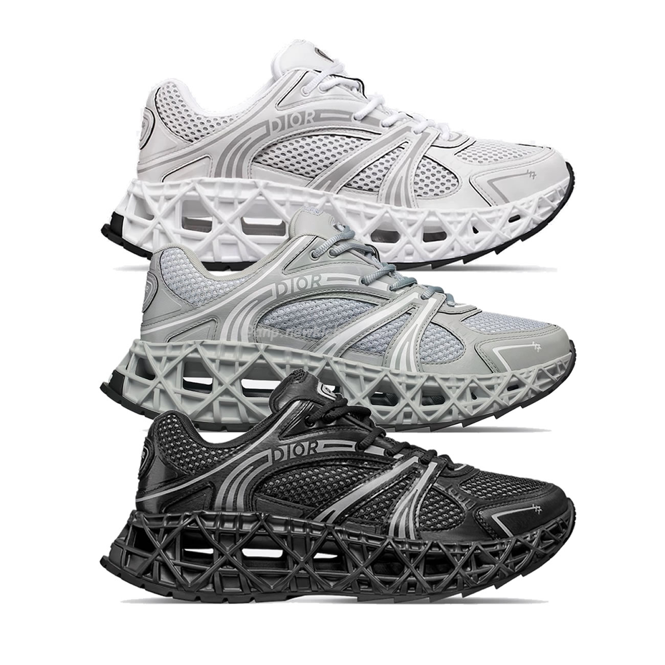 Dior B35 Nxxt Sneaker Black Technical Fabric And Black Technical Mesh 3sn323zcy H968 (1) - www.newkick.org