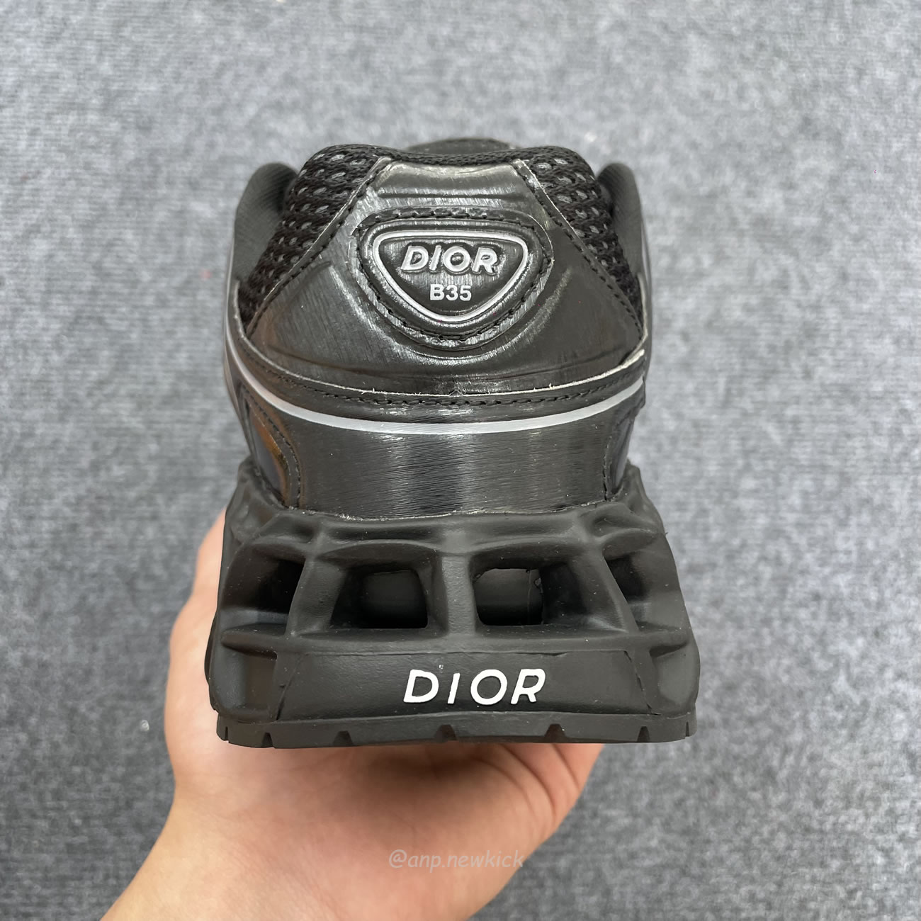 Dior B35 Nxxt Sneaker Black Technical Fabric And Black Technical Mesh 3sn323zcy H968 (12) - www.newkick.org