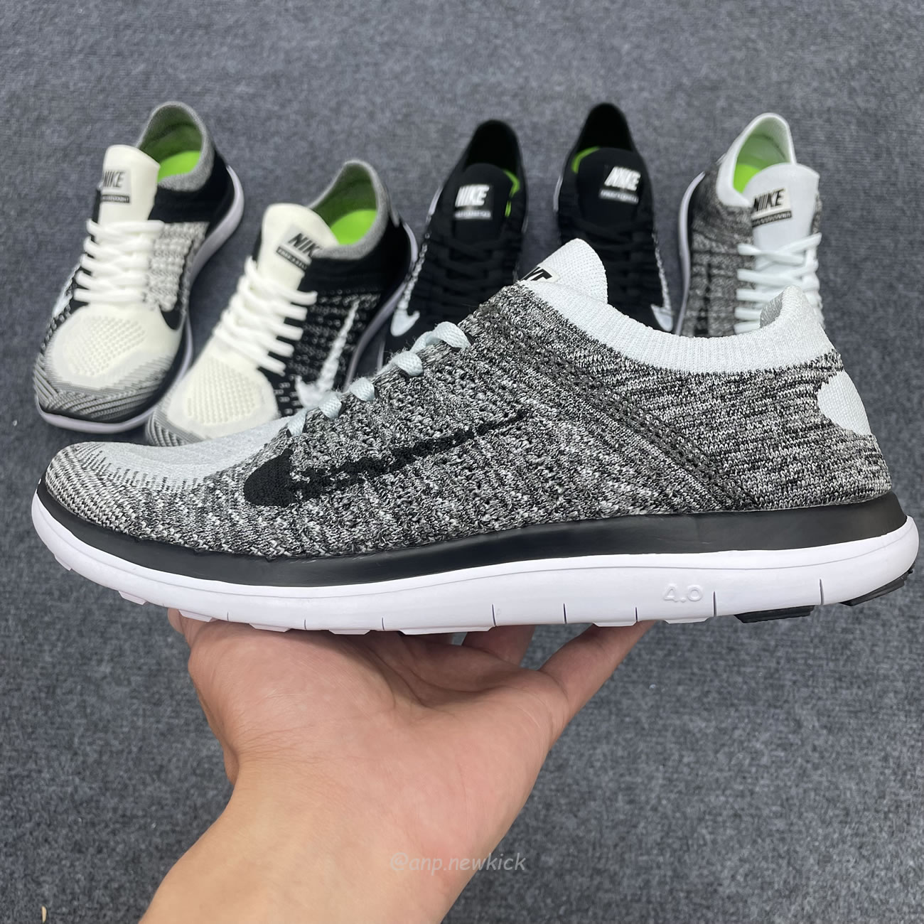 Nike Free 4.0 Flyknit White Black 631050 100 (9) - www.newkick.org Nike Free 4.0 Flyknit White Black 631050 100 (9) - www.newkick.org