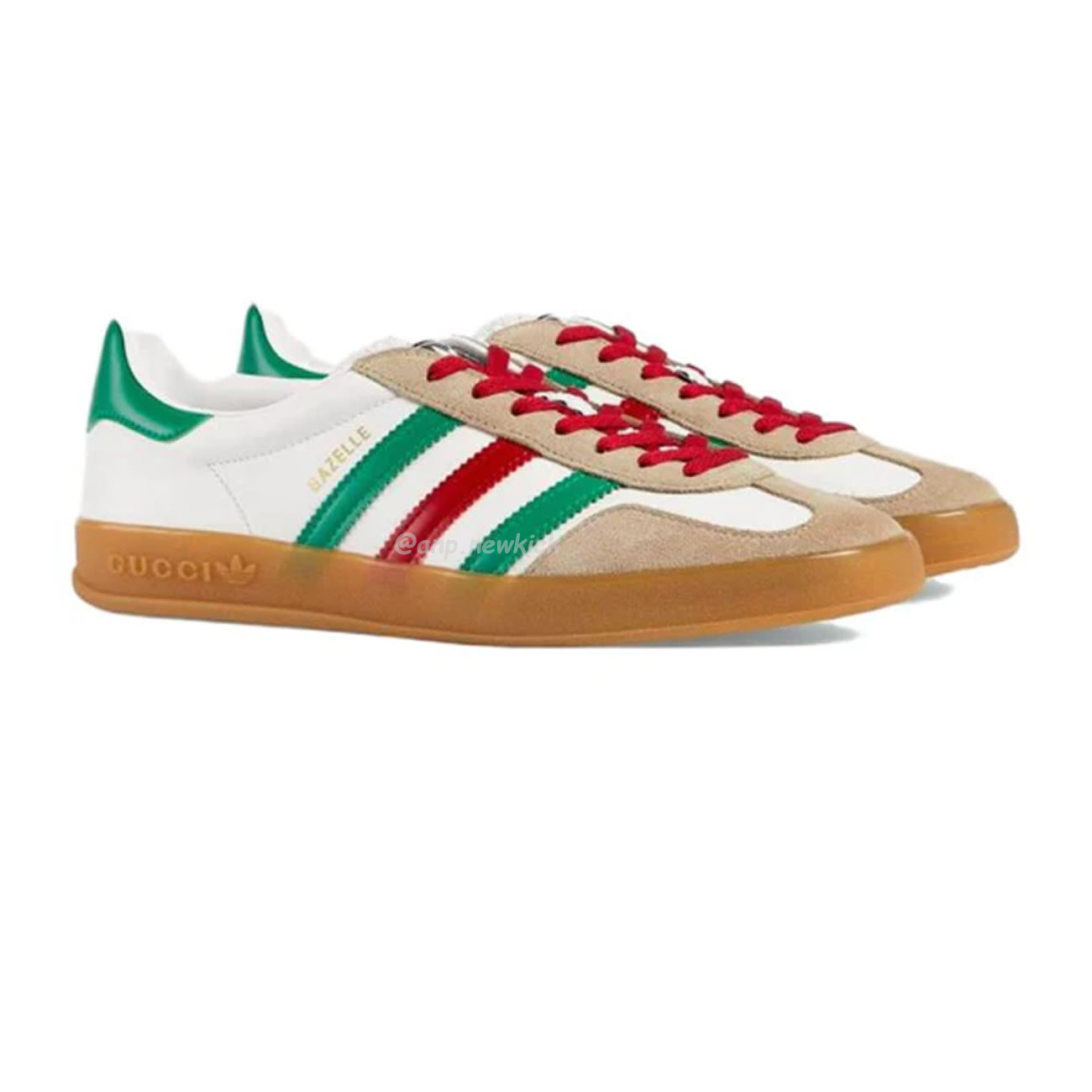 Adidas X Gucci Gazelle White Green Red 726487 Aaa43 9547 (4) - www.newkick.vip Adidas X Gucci Gazelle White Green Red 726487 Aaa43 9547 (4) - www.newkick.vip