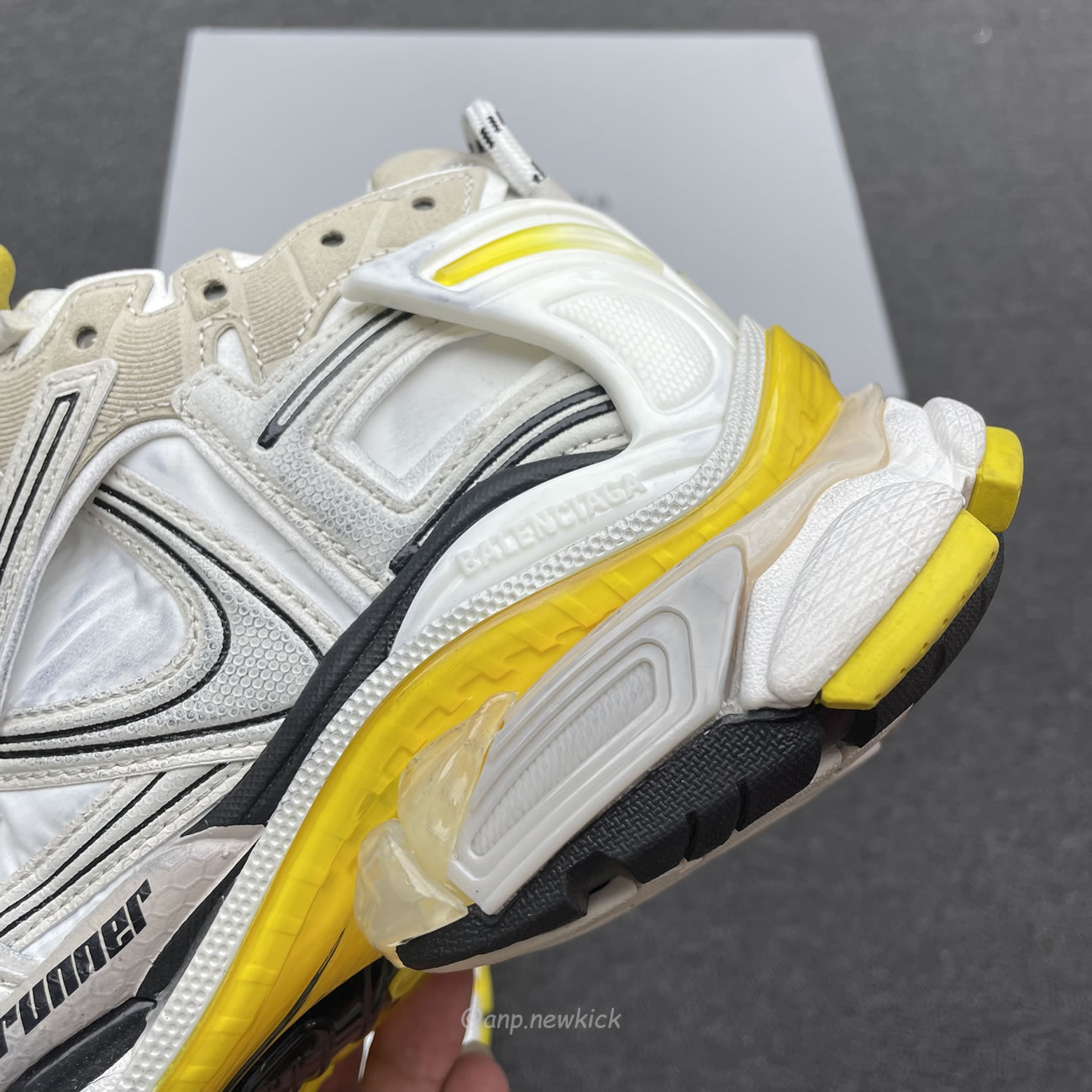 Balenciaga Runner Nylon Grey White Yellow Womens 772774 W3rny 9170 (4) - www.newkick.vip Balenciaga Runner Nylon Grey White Yellow Womens 772774 W3rny 9170 (4) - www.newkick.vip