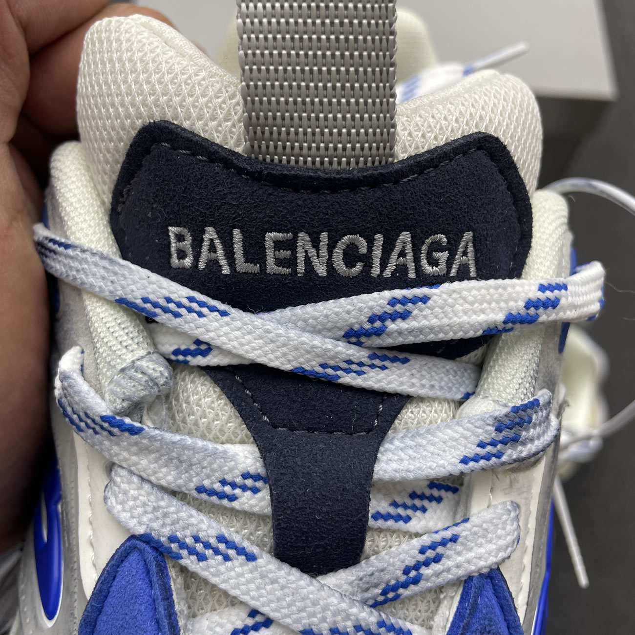 Balenciaga Cargo Sneaker White Grey Blue 784341 W2mv6 0328 (7) - www.newkick.vip