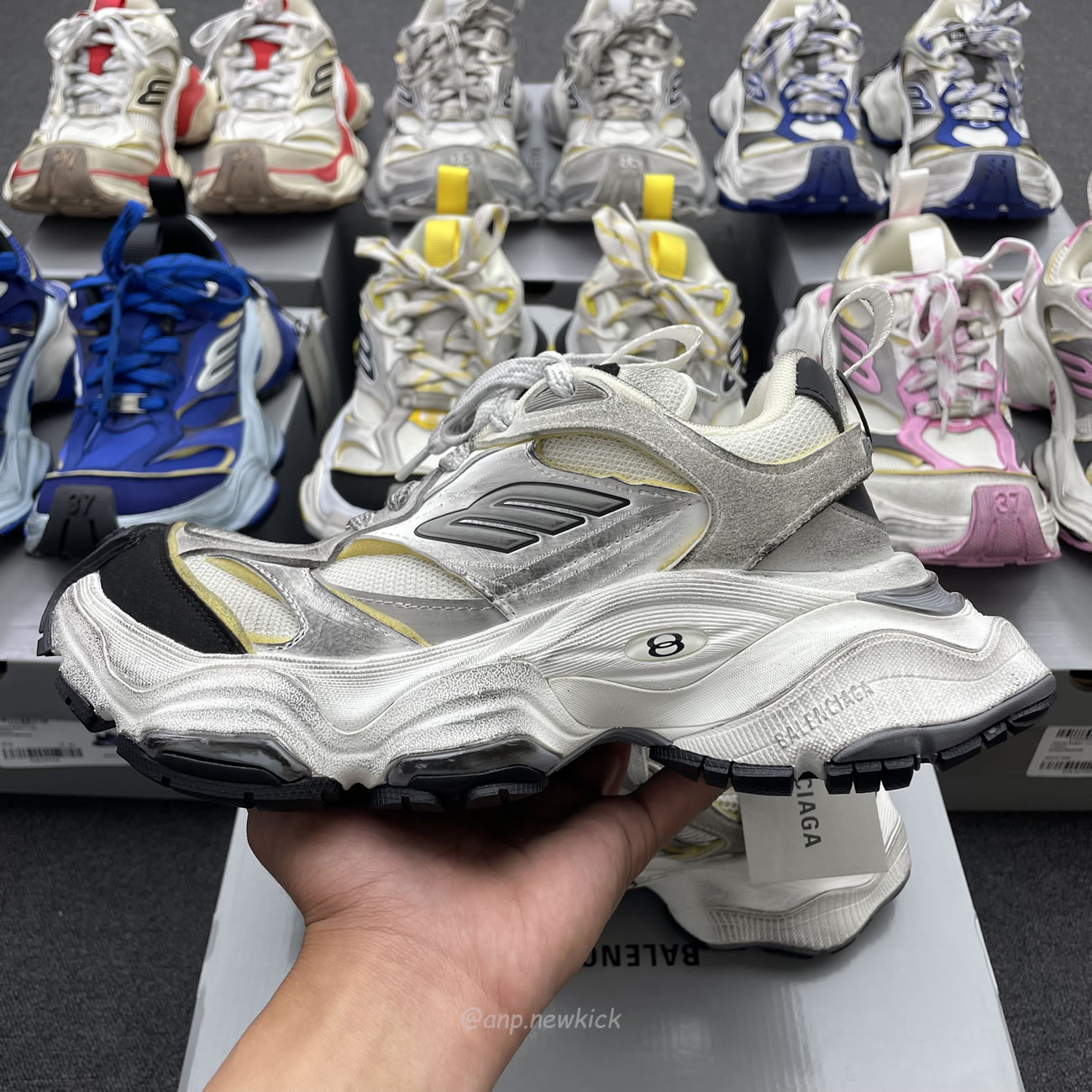 Balenciaga Cargo Sneaker Grey Black Yellow White Gery Pink Yellow Blue Red (womens) 784341 W2mv6 0328 (14) - www.newkick.vip Balenciaga Cargo Sneaker Grey Black Yellow White Gery Pink Yellow Blue Red (womens) 784341 W2mv6 0328 (14) - www.newkick.vip