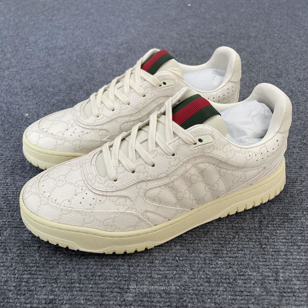 Gucci Re Web Gg Supreme Canvas Beige White 816818 Fad7v 9055 (5) - www.newkick.org