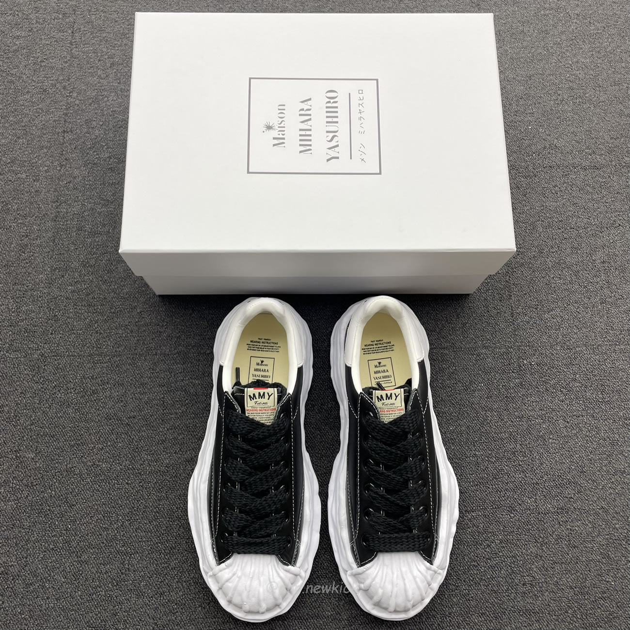 Maison Mihara Yasuhiro Blakey Og Sole Leather Low Black A06fw702 (3) - www.newkick.org Maison Mihara Yasuhiro Blakey Og Sole Leather Low Black A06fw702 (3) - www.newkick.org