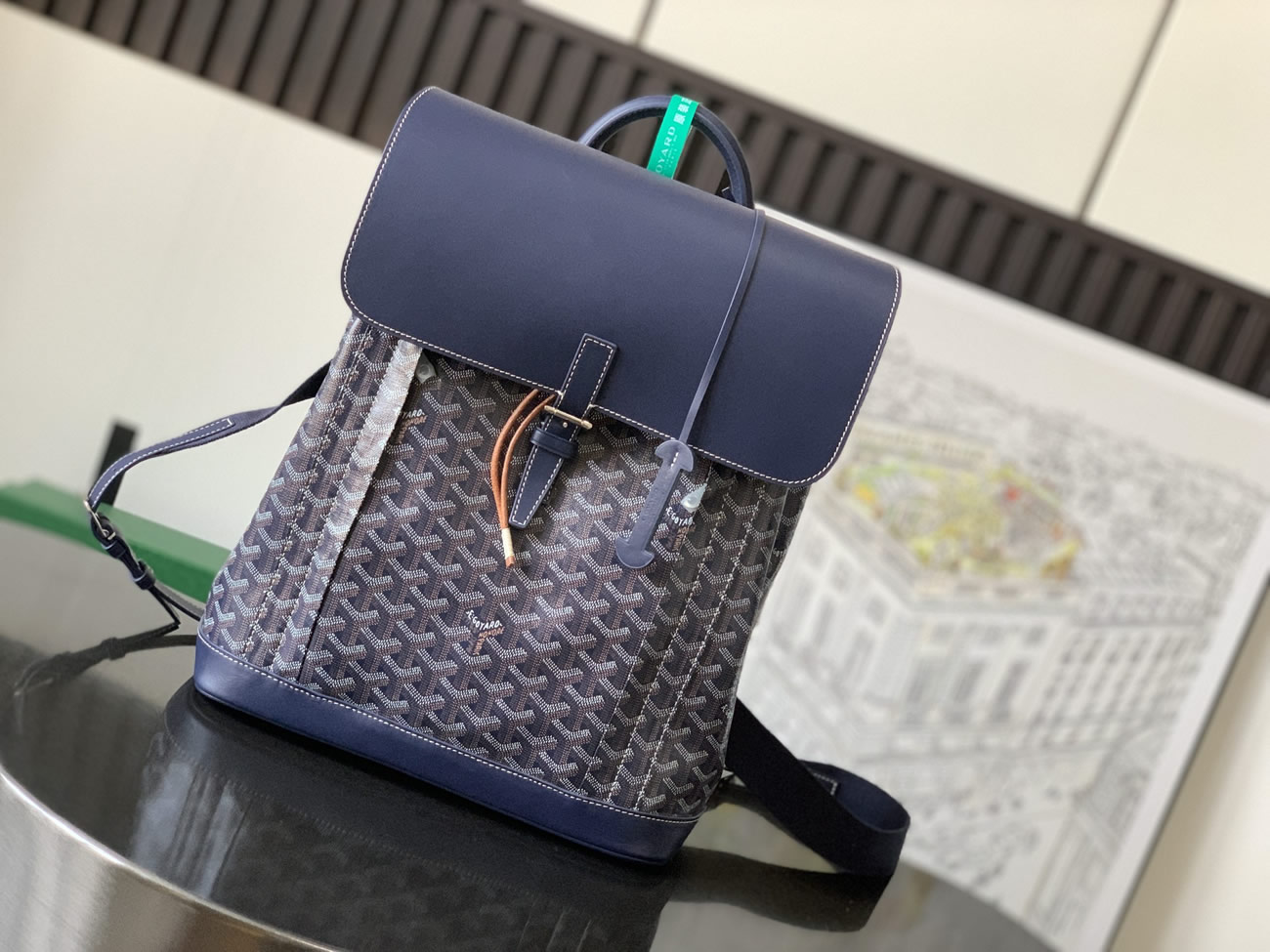 Goyard Artois Alpin Medium Backpack Blacknatural Black Grey Navy Green (2) - www.newkick.org Goyard Artois Alpin Medium Backpack Blacknatural Black Grey Navy Green (2) - www.newkick.org