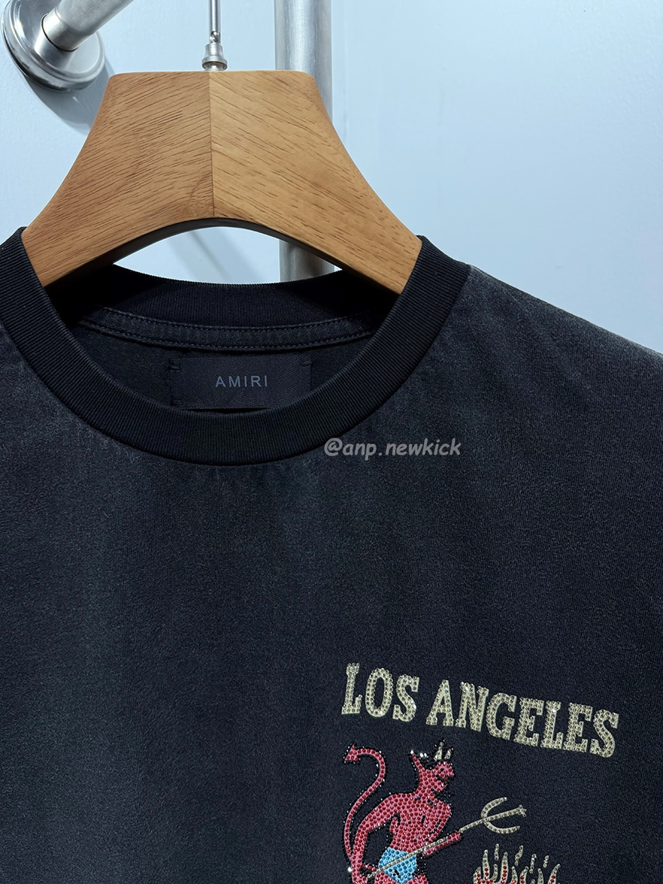 Amiri Cotton Crystal Sinners T Shirt (4) - www.newkick.org