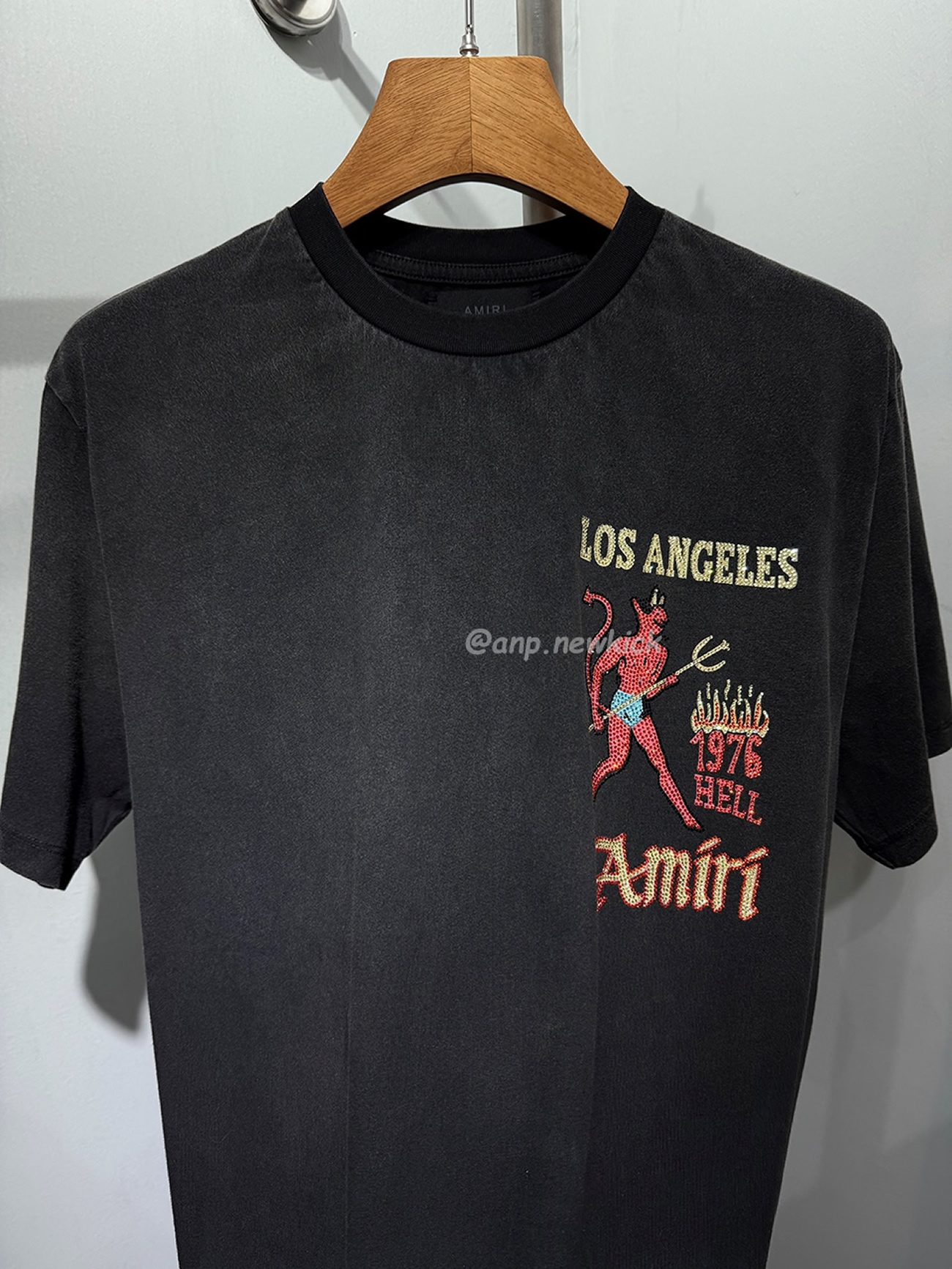Amiri Cotton Crystal Sinners T Shirt (5) - www.newkick.org
