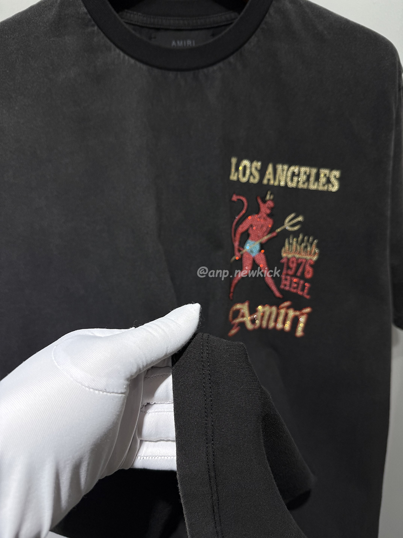 Amiri Cotton Crystal Sinners T Shirt (7) - www.newkick.org