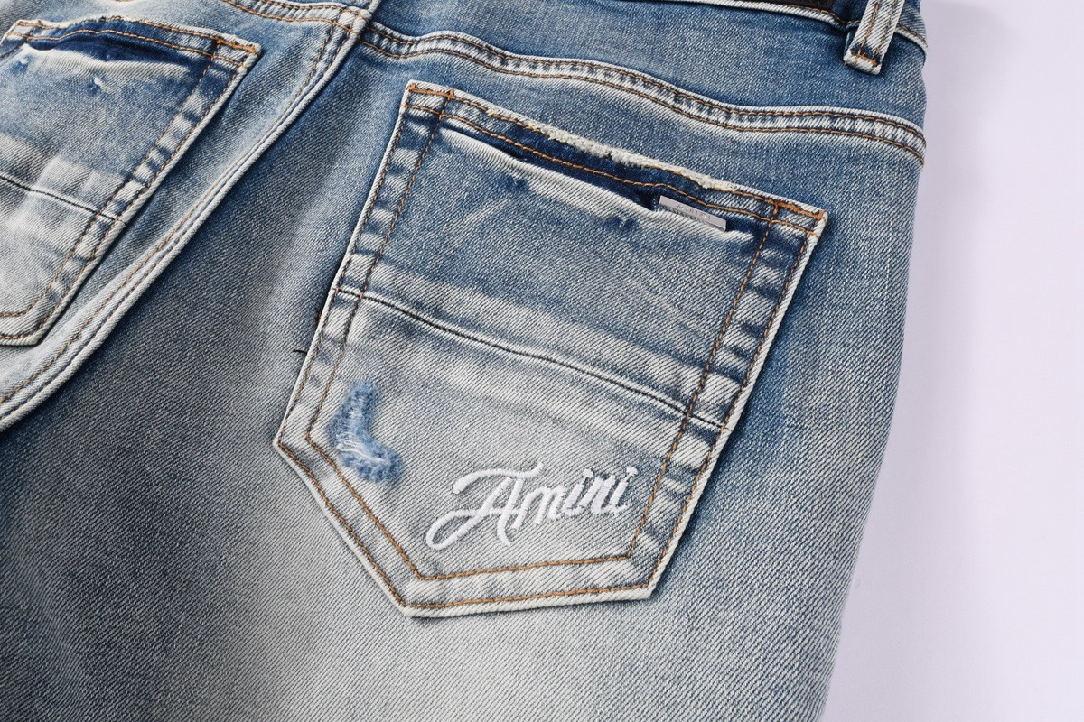 Amiris Jeans Men Fashion Patch Repair Low Rise Skinny Denim (11) - www.newkick.vip Amiris Jeans Men Fashion Patch Repair Low Rise Skinny Denim (11) - www.newkick.vip