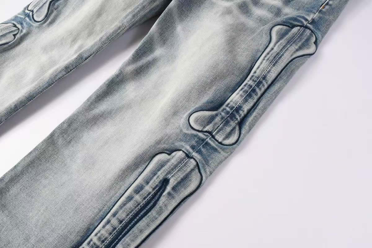 Amiris Jeans Men Fashion Patch Repair Low Rise Skinny Denim (2) - www.newkick.vip Amiris Jeans Men Fashion Patch Repair Low Rise Skinny Denim (2) - www.newkick.vip