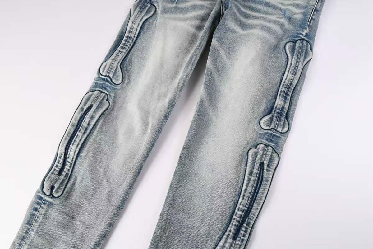 Amiris Jeans Men Fashion Patch Repair Low Rise Skinny Denim (6) - www.newkick.vip Amiris Jeans Men Fashion Patch Repair Low Rise Skinny Denim (6) - www.newkick.vip